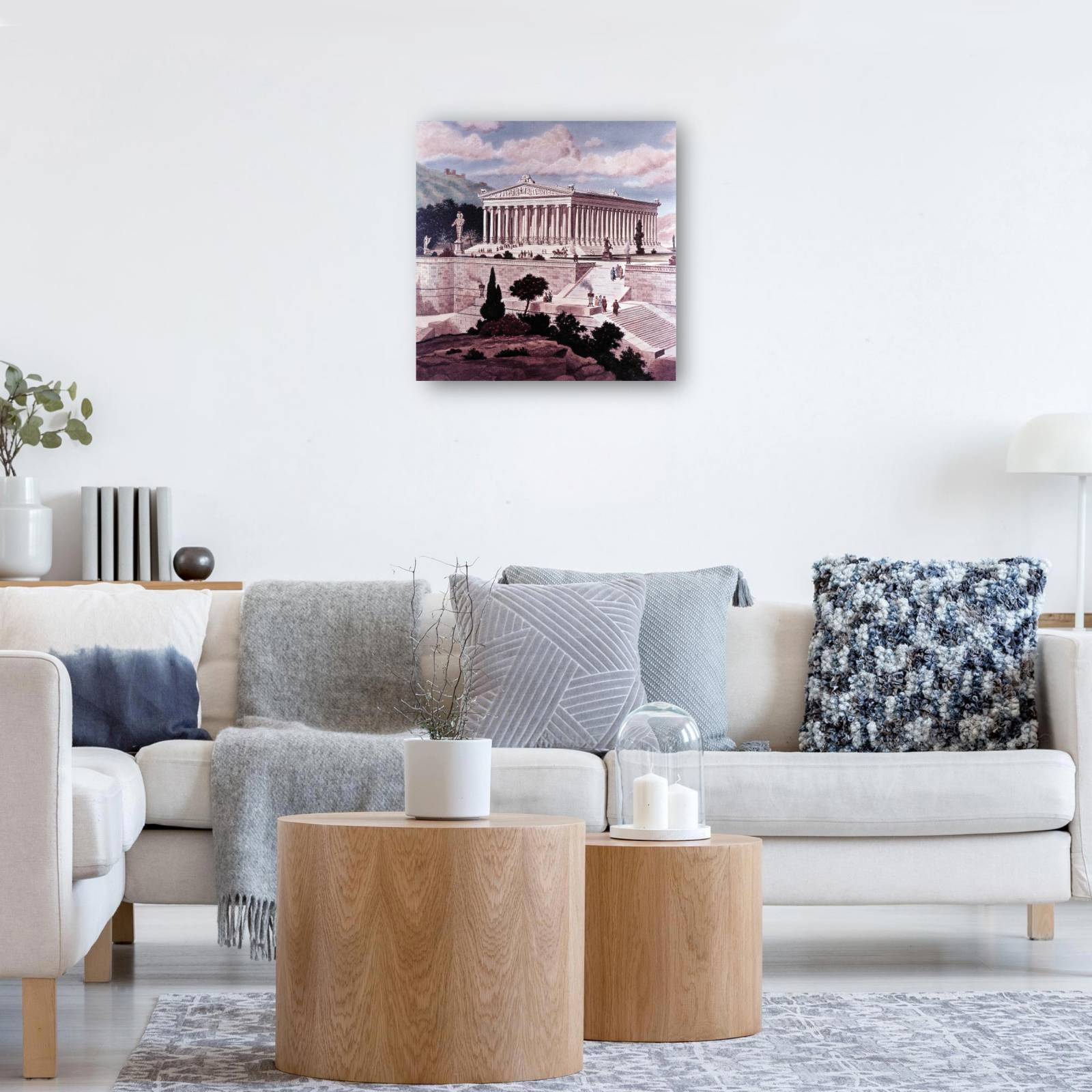 Cuadro Decorativo   Templo de las Siete Maravillas 94 cm x 94 cm