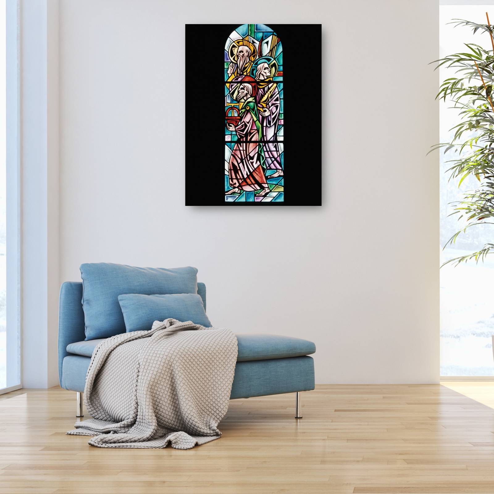 Cuadro Decorativo   Padre hijo Espiritu Santo 89 cm x 117 cm