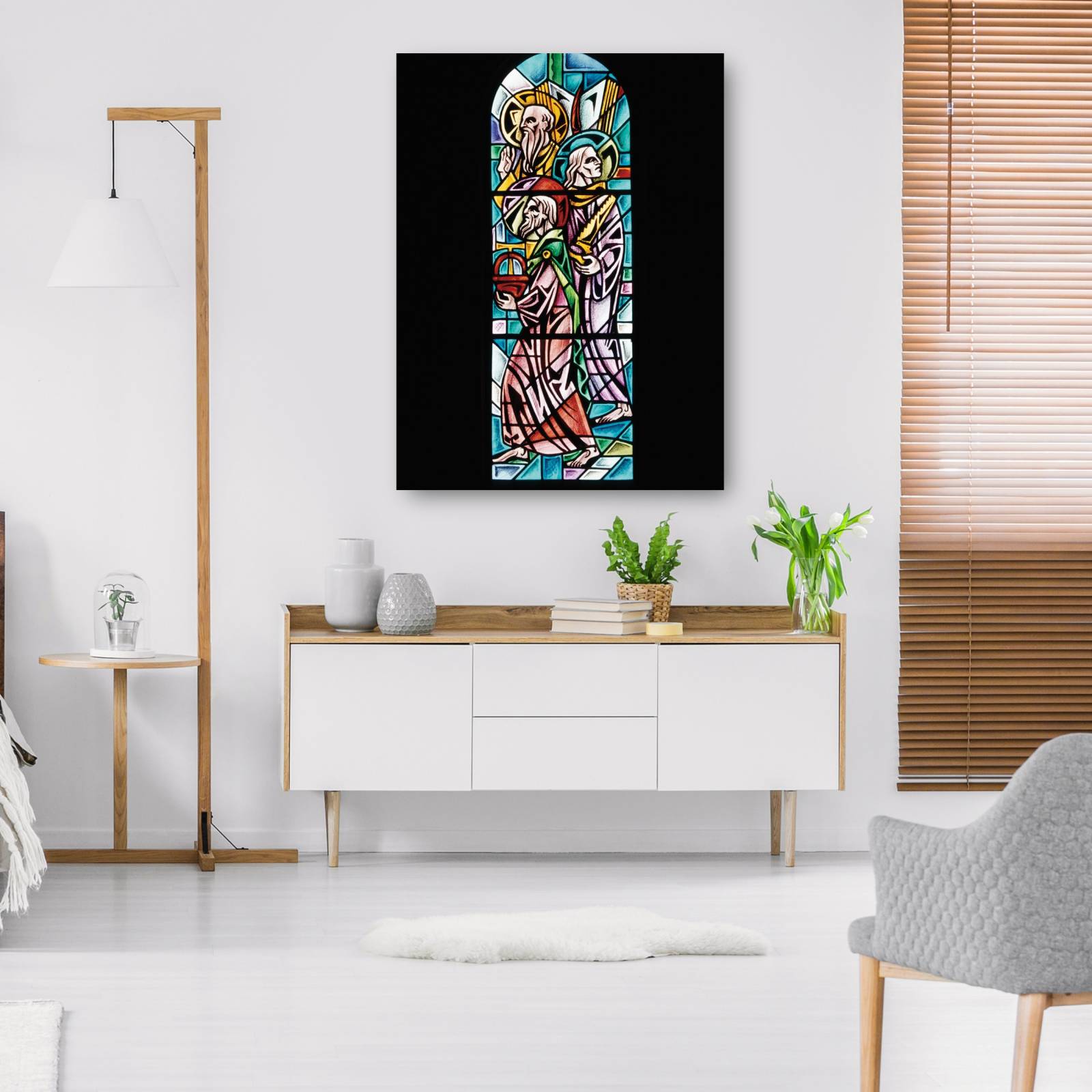 Cuadro Decorativo   Padre hijo Espiritu Santo 89 cm x 117 cm