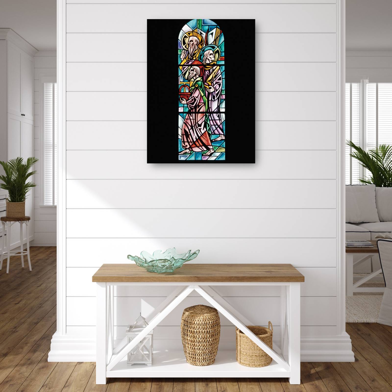 Cuadro Decorativo   Padre hijo Espiritu Santo 107 cm x 142 cm