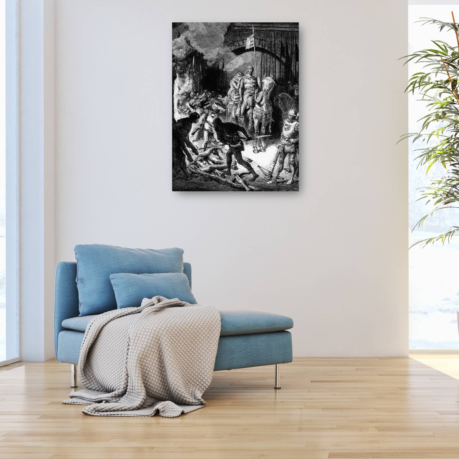 Cuadro Decorativo   Heroe espanol El Cid 89 cm x 117 cm