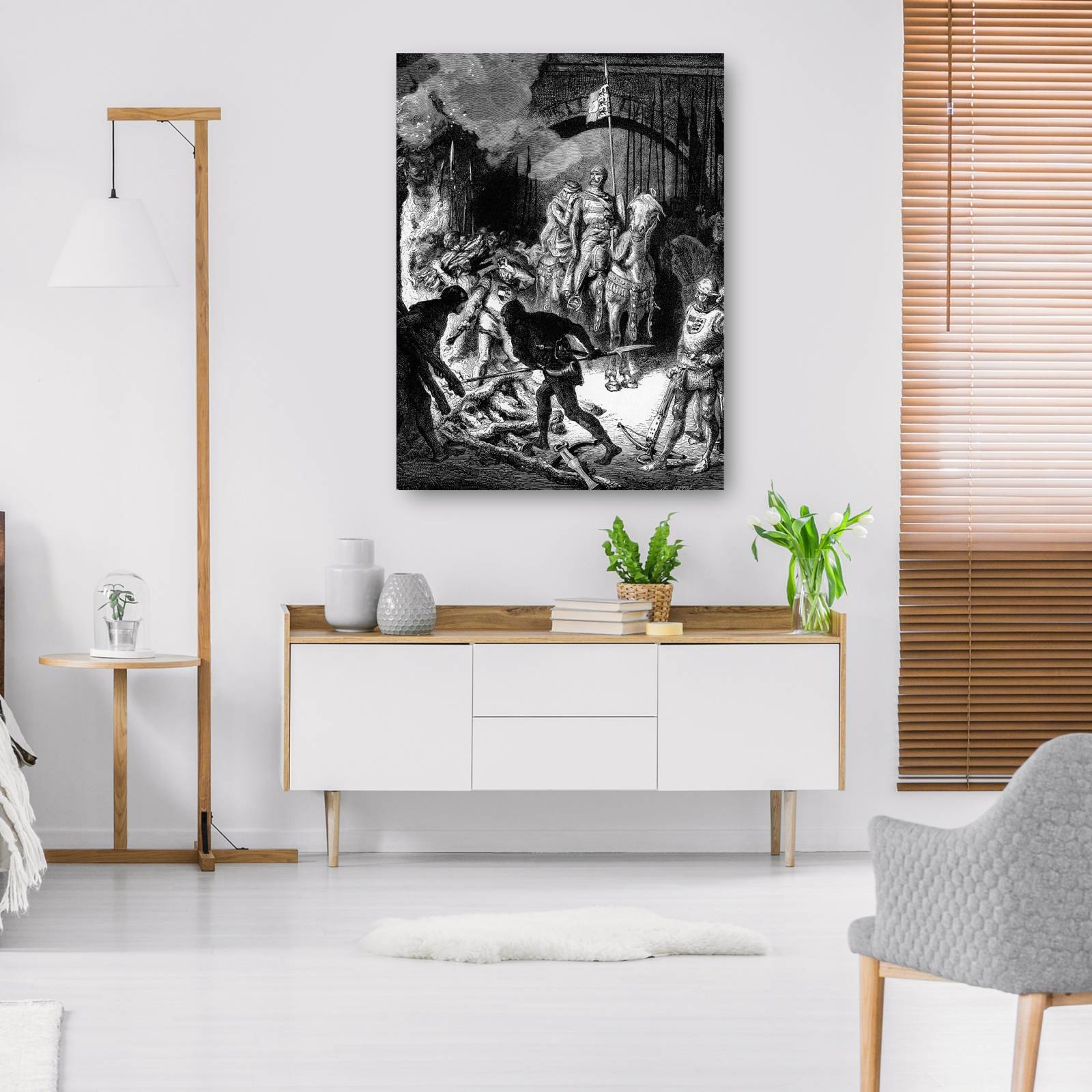 Cuadro Decorativo   Heroe espanol El Cid 89 cm x 117 cm