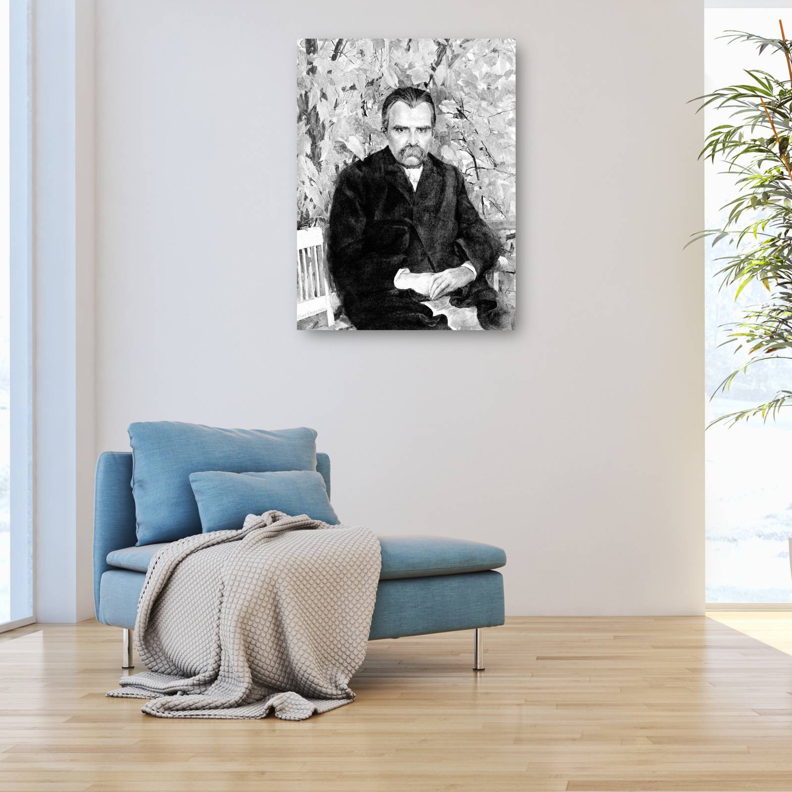 Cuadro Decorativo   filosofo nietzsche 81 cm x 109 cm