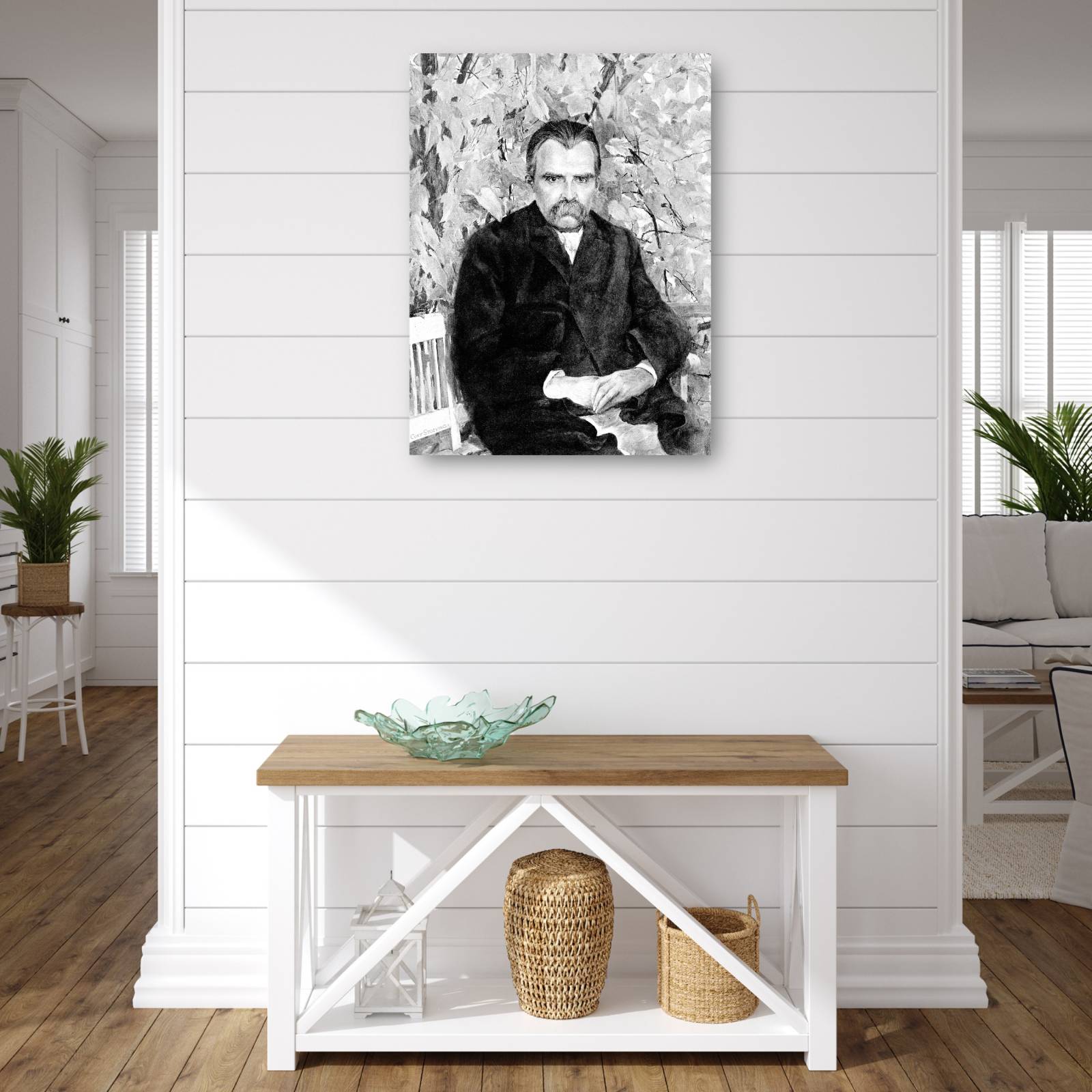 Cuadro Decorativo   filosofo nietzsche 107 cm x 142 cm