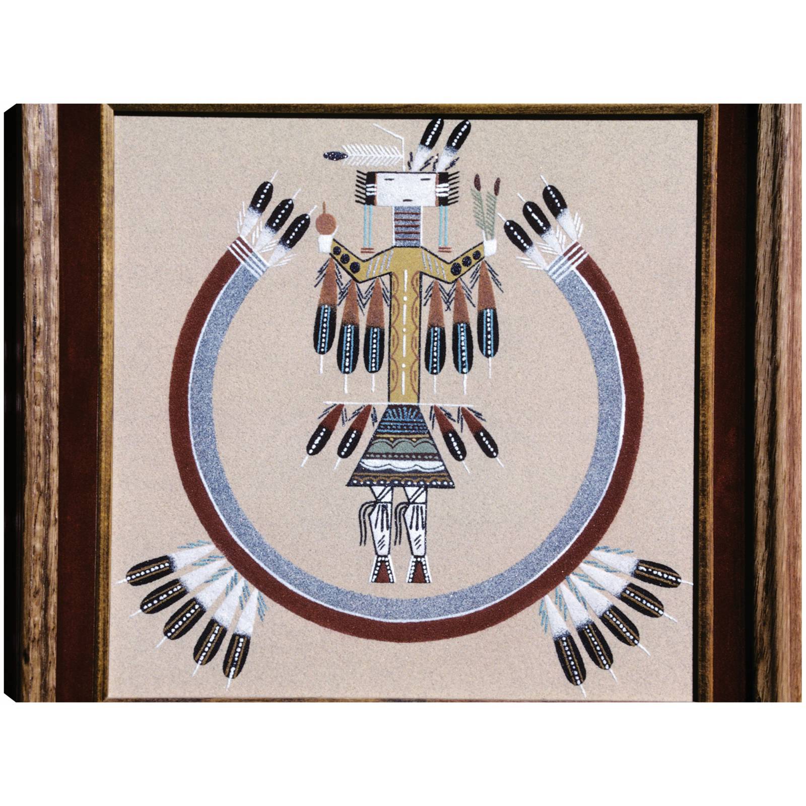 Cuadro Decorativo   Pintura de arena navajo 109 cm x 81 cm