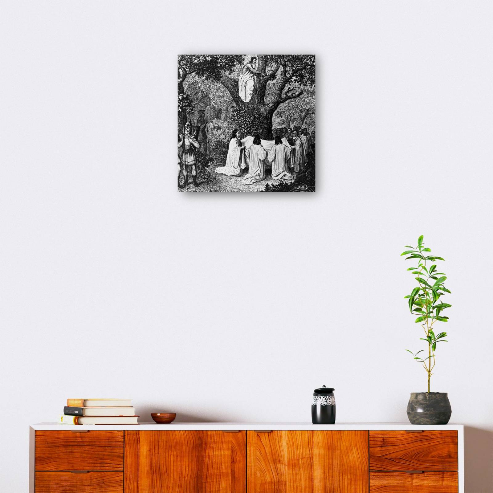 Cuadro Decorativo   Monjes del bosque druida 94 cm x 94 cm