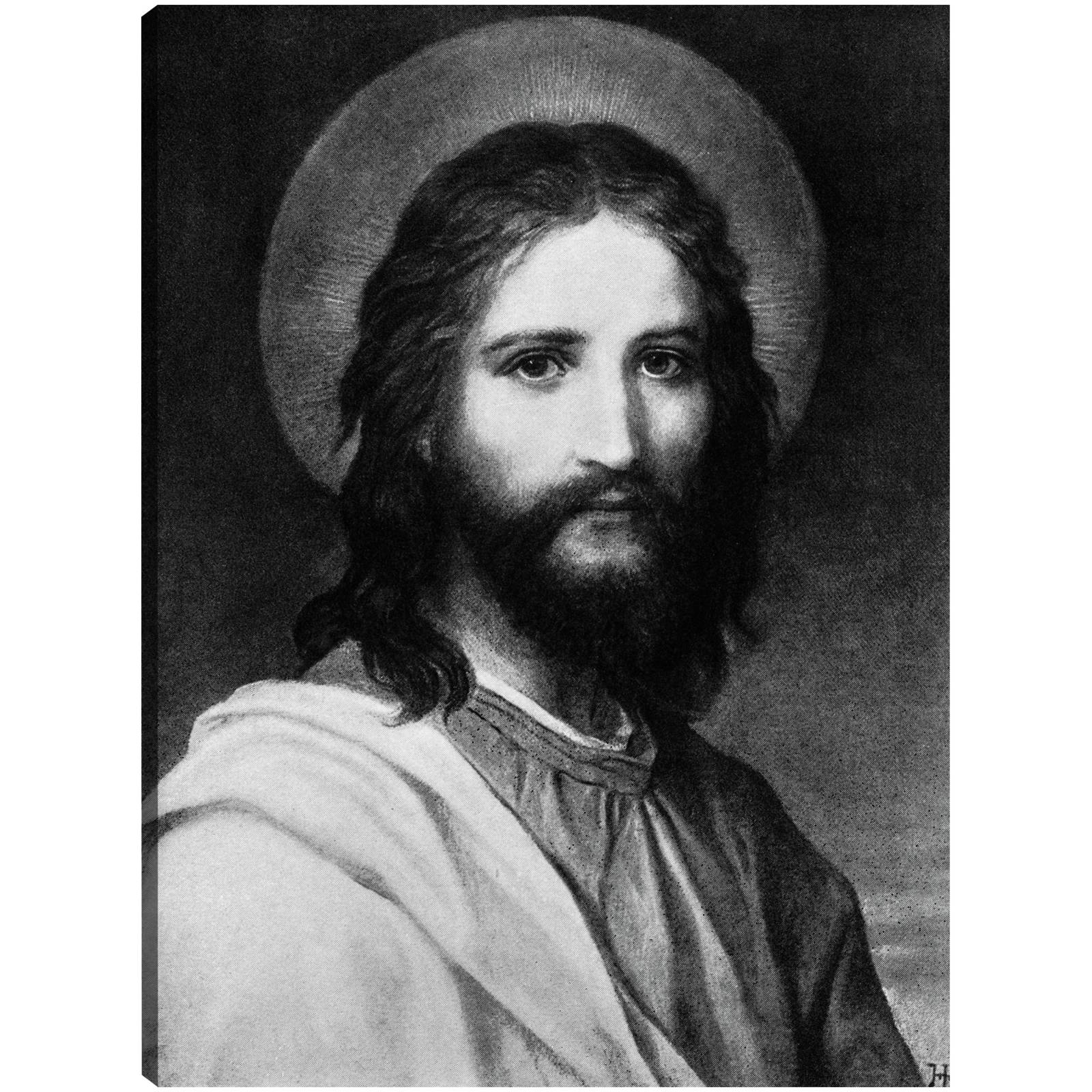 Cuadro Decorativo   Retrato de Jesus Halo 107 cm x 142 cm