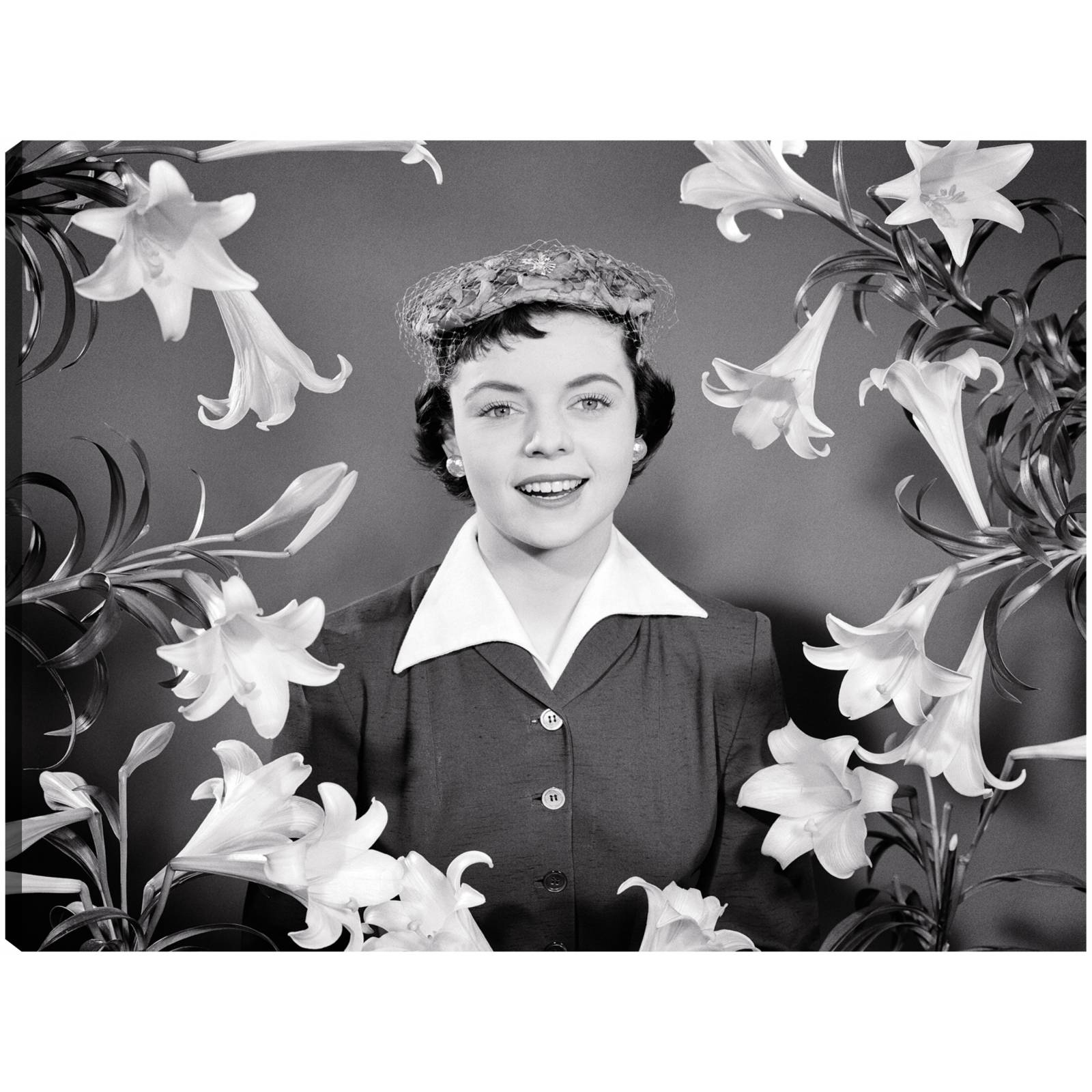 Cuadro Decorativo   Lirio de Pascua Morena 81 cm x 61 cm