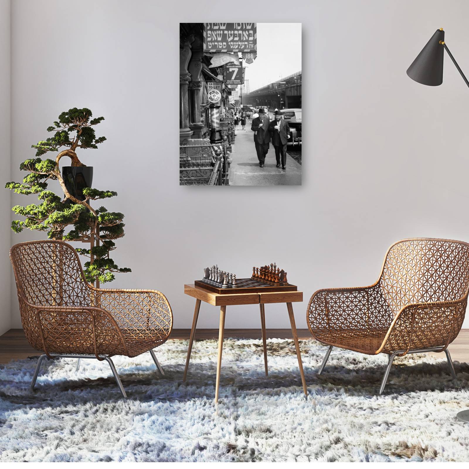 Cuadro Decorativo En el lado este inferior 81 cm x 109 cm