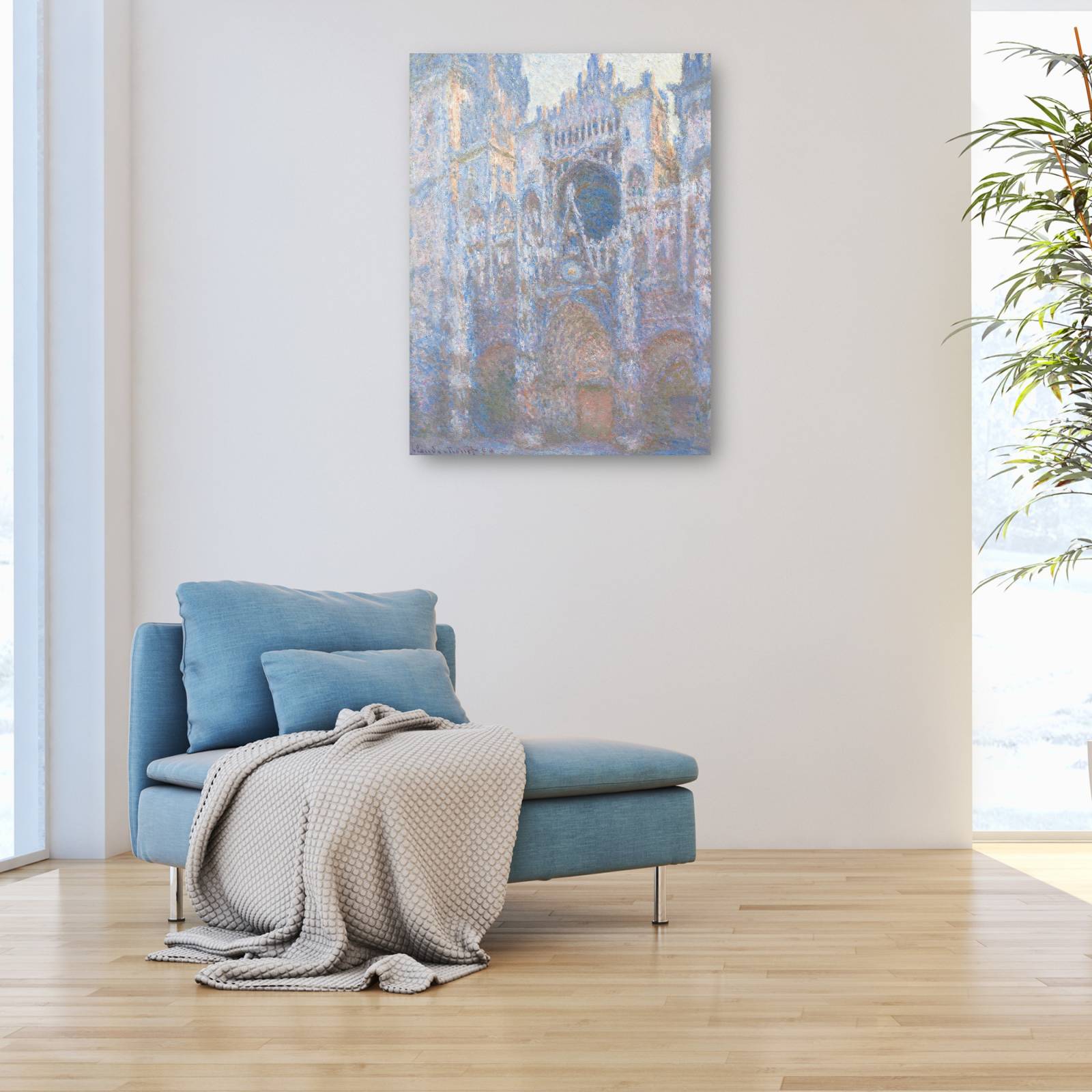 Cuadro Decorativo   Catedral de Rouen fachada oeste 89 cm x 117 cm