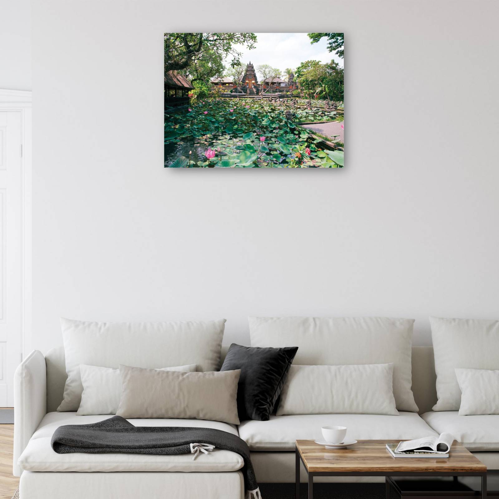 Cuadro Decorativo   Estanque de flores de Bali 81 cm x 61 cm