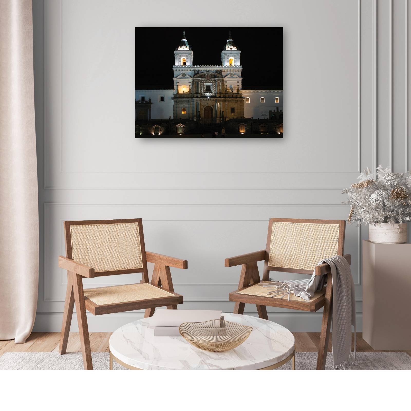 Cuadro Decorativo   Entrada Ecuador 109 cm x 81 cm