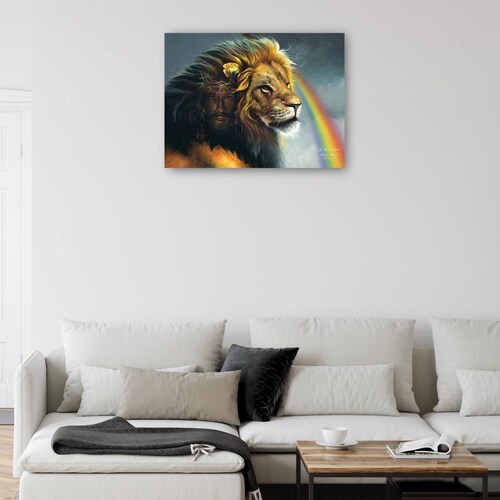 Cuadro Decorativo   leon de juda 81 cm x 61 cm