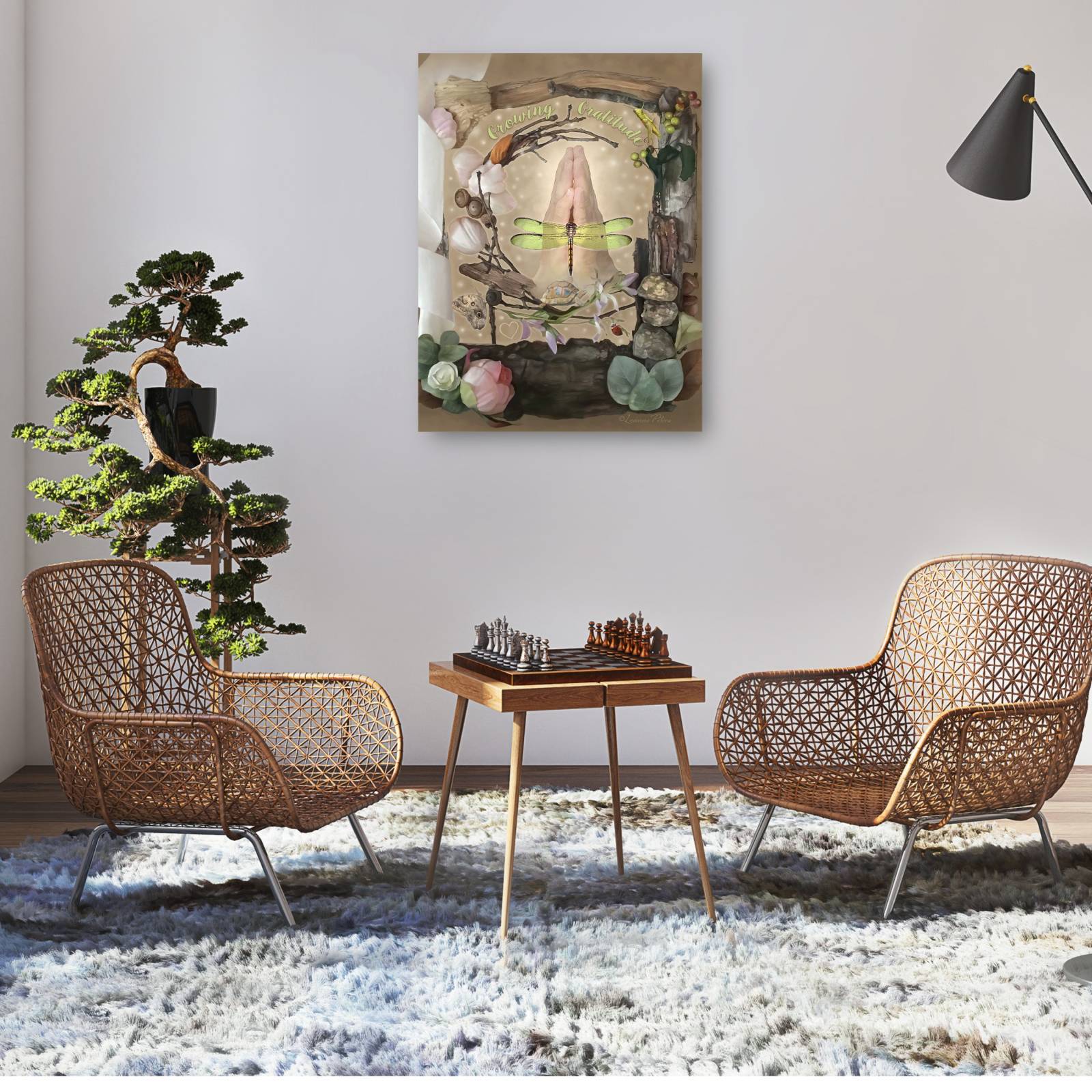 Cuadro Decorativo Gratitud creciente 81 cm x 109 cm