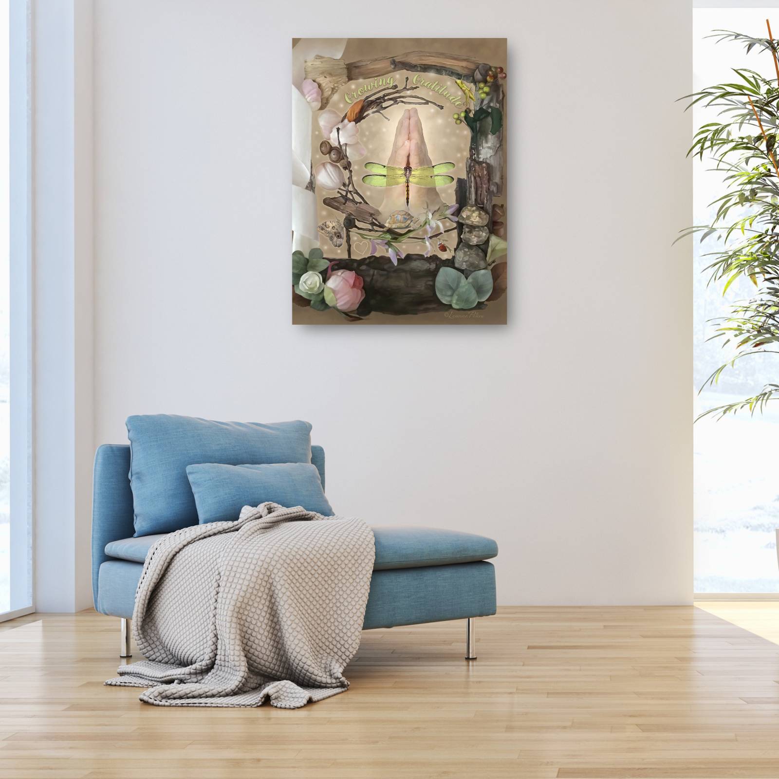 Cuadro Decorativo Gratitud creciente 81 cm x 109 cm