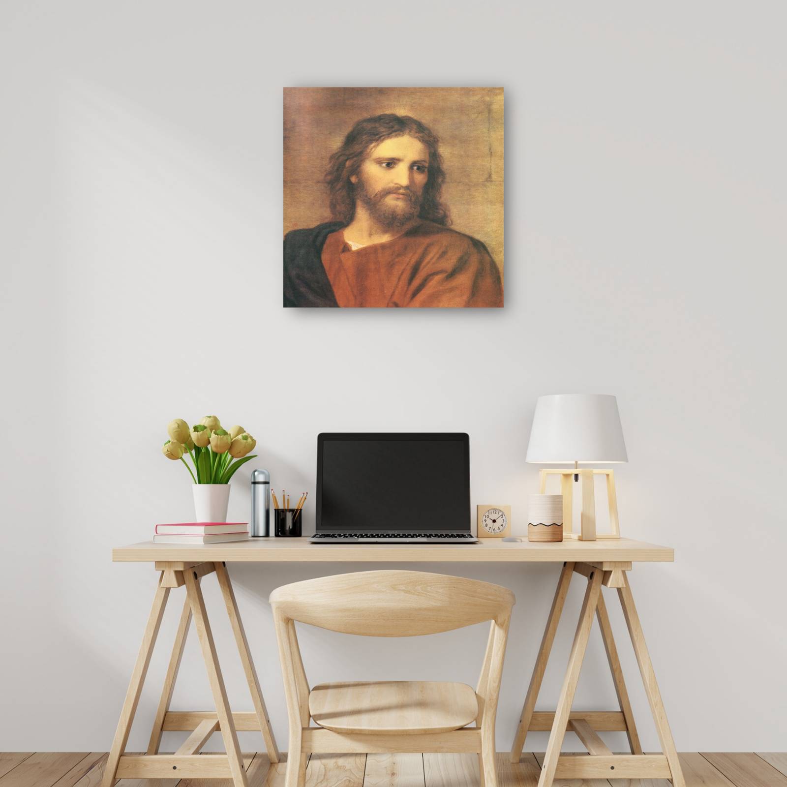 Cuadro Decorativo Hofmann Cristo a los treinta y tres 56 cm x 56 cm