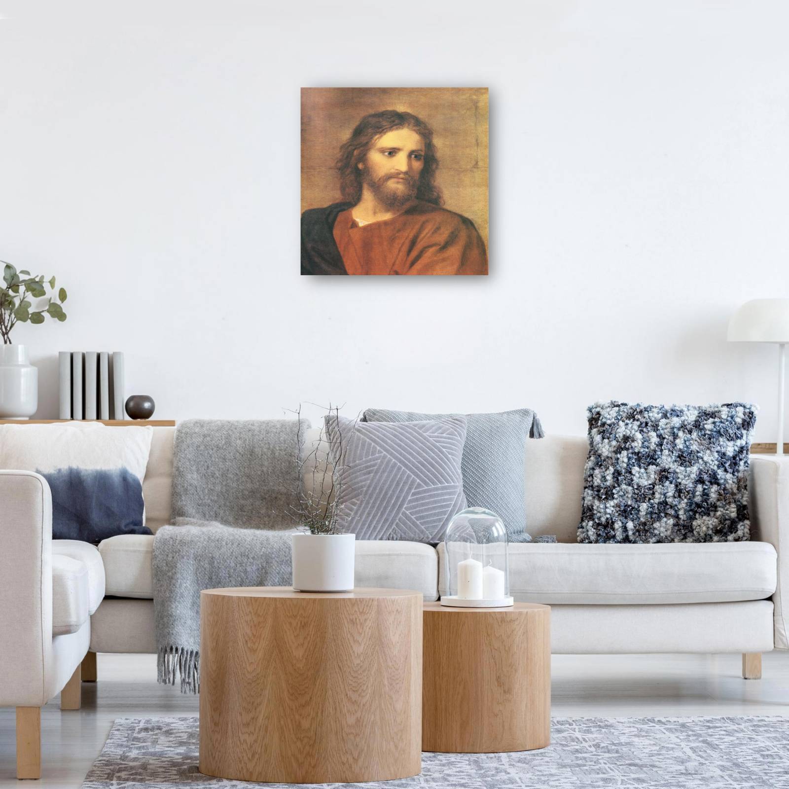 Cuadro Decorativo   Hofmann Cristo a los treinta y tres 81 cm x 81 cm