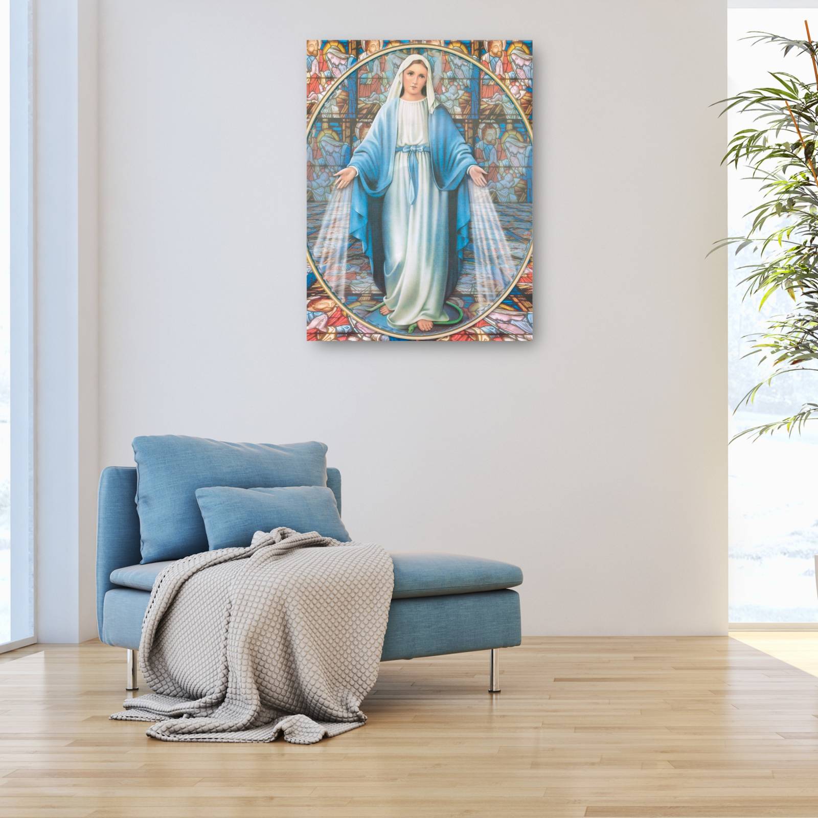 Cuadro Decorativo   Virgen Maria 89 cm x 117 cm