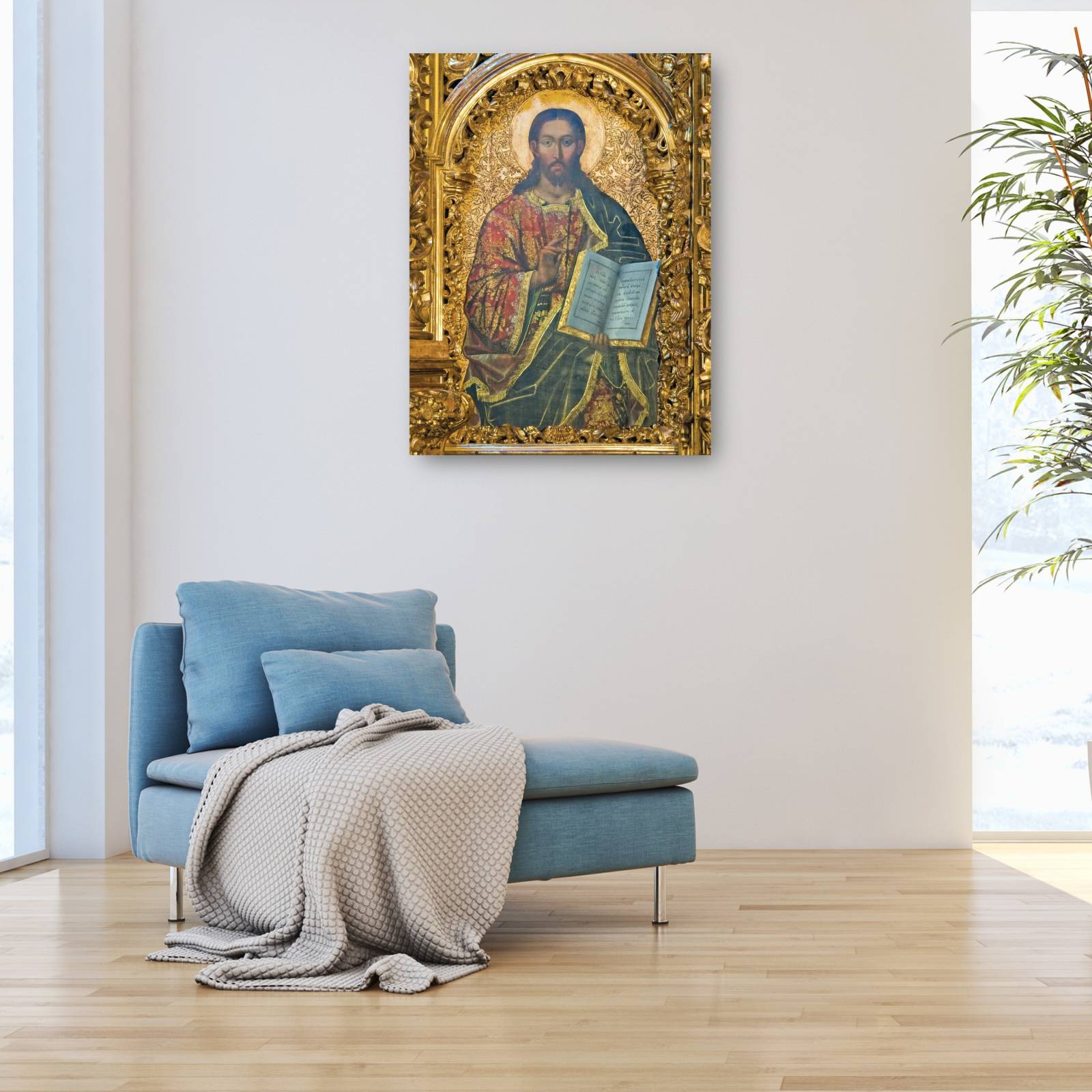 Cuadro Decorativo   Cristo de oro 81 cm x 109 cm