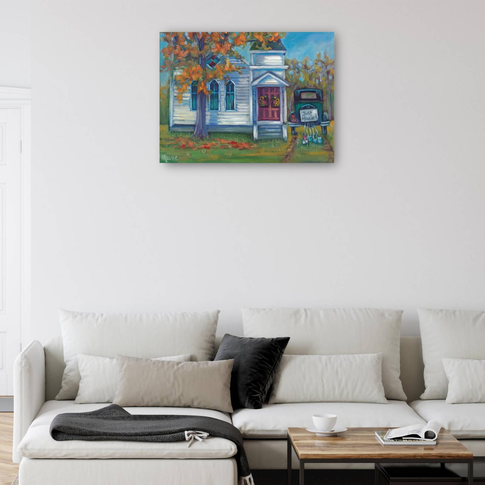 Cuadro Decorativo   Otono del dia de la boda 81 cm x 61 cm