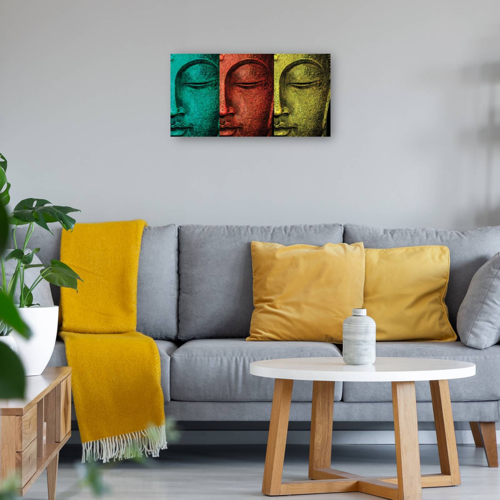 Cuadro Decorativo   Cara de Buda 102 cm x 53 cm