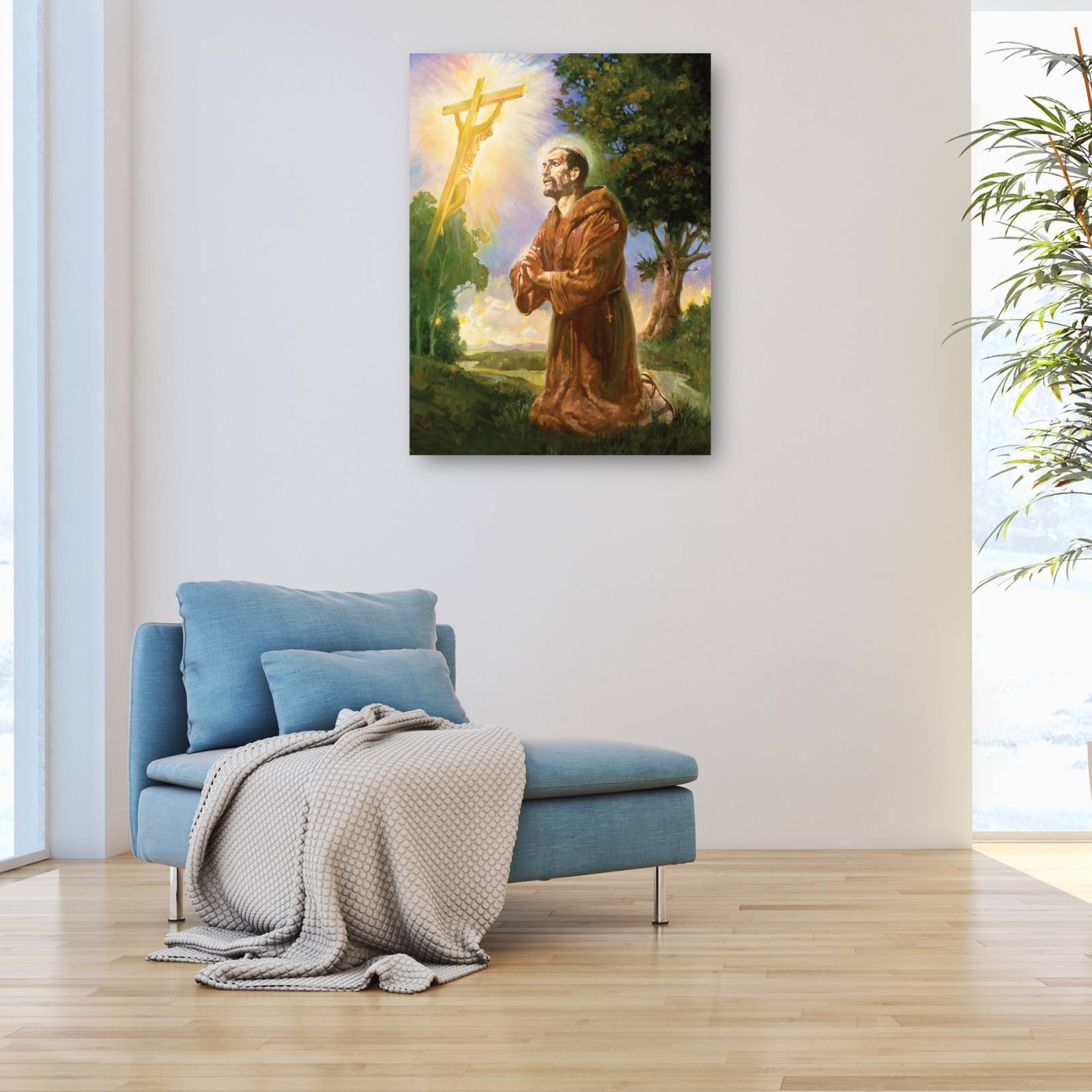 Cuadro Decorativo   San Francisco de Asis 81 cm x 109 cm