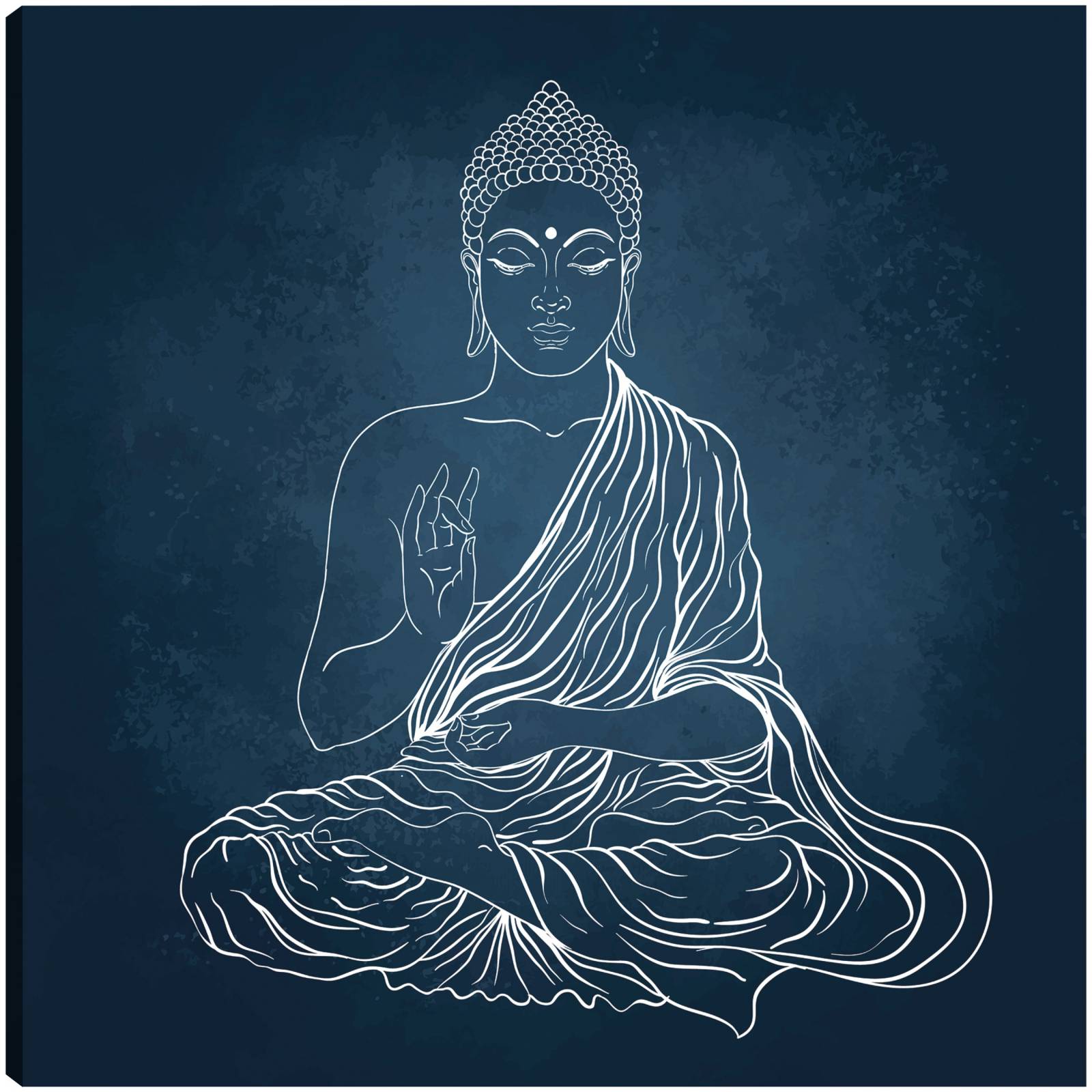 Cuadro Decorativo   Buda de pizarra 94 cm x 94 cm