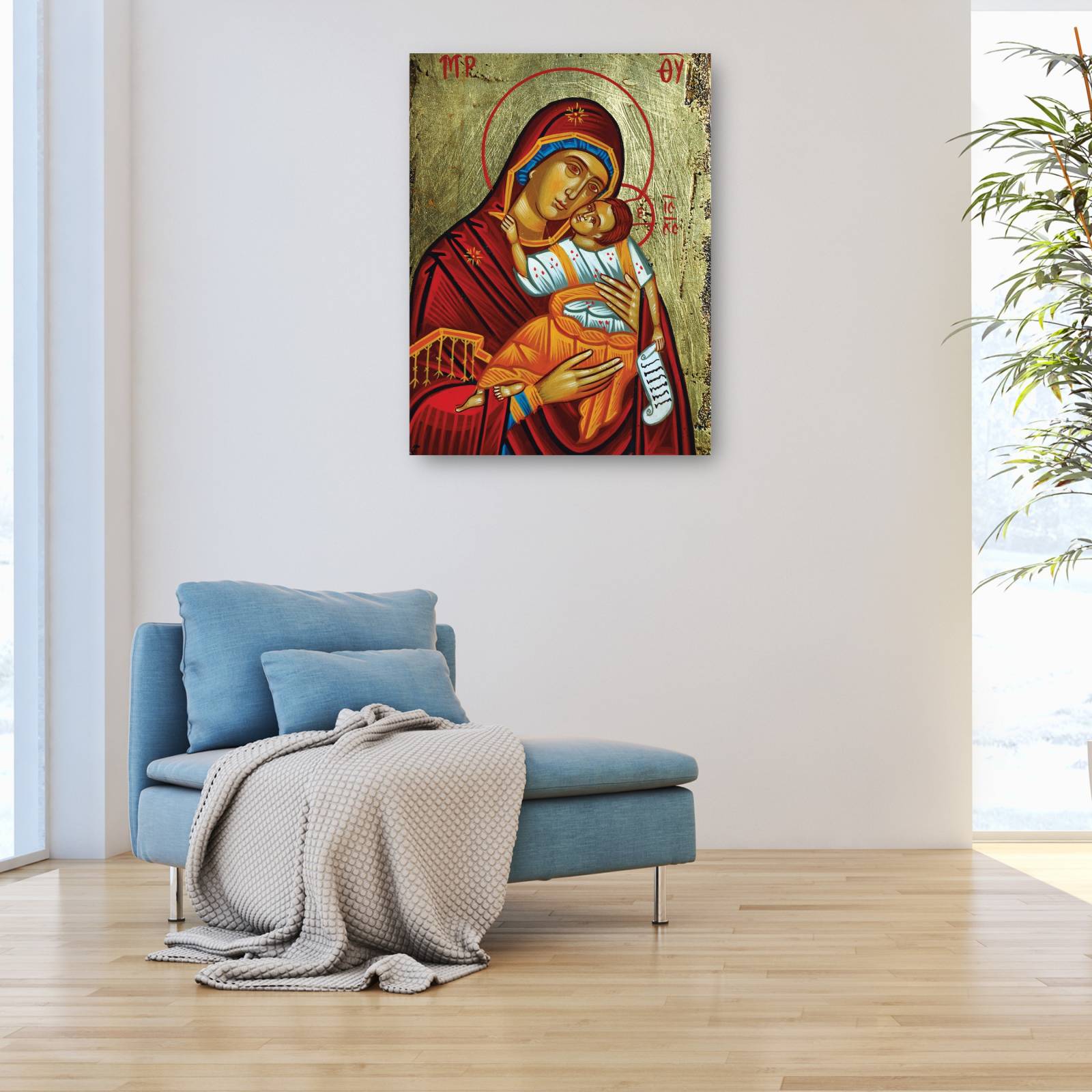 Cuadro Decorativo   Icono griego brillante 81 cm x 109 cm