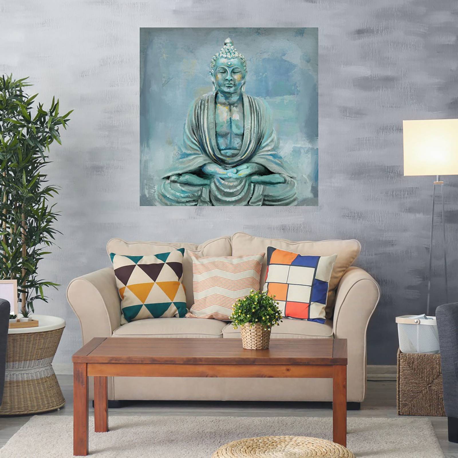 Cuadro Decorativo | Dharma | Studio Arts | 56X56 Cm | Arte Religión | Impresión en Lienzo | Fine Art TJ