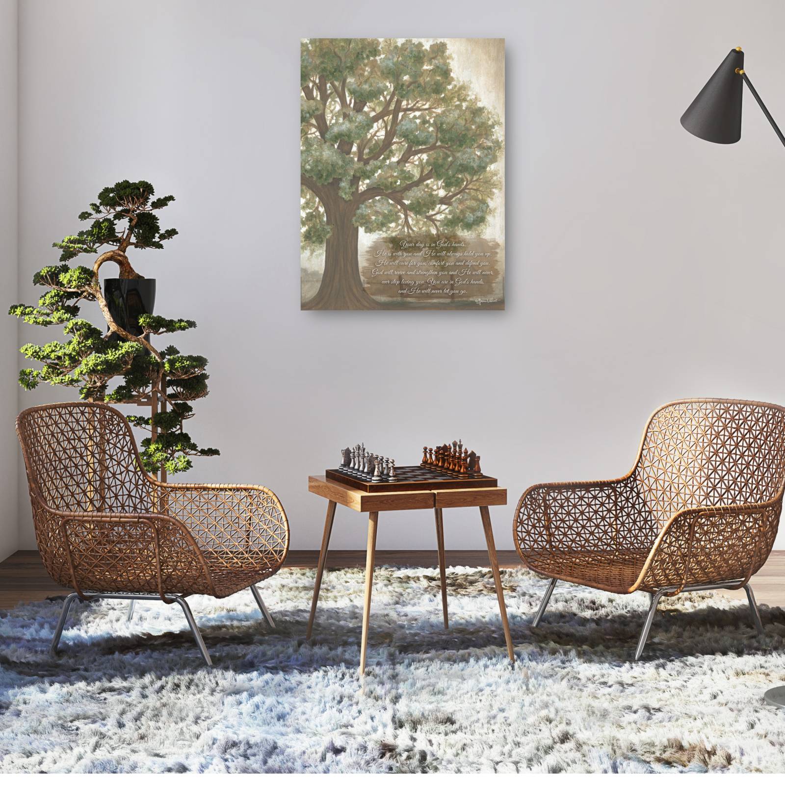 Cuadro Decorativo Tu dia esta en las manos de Dios