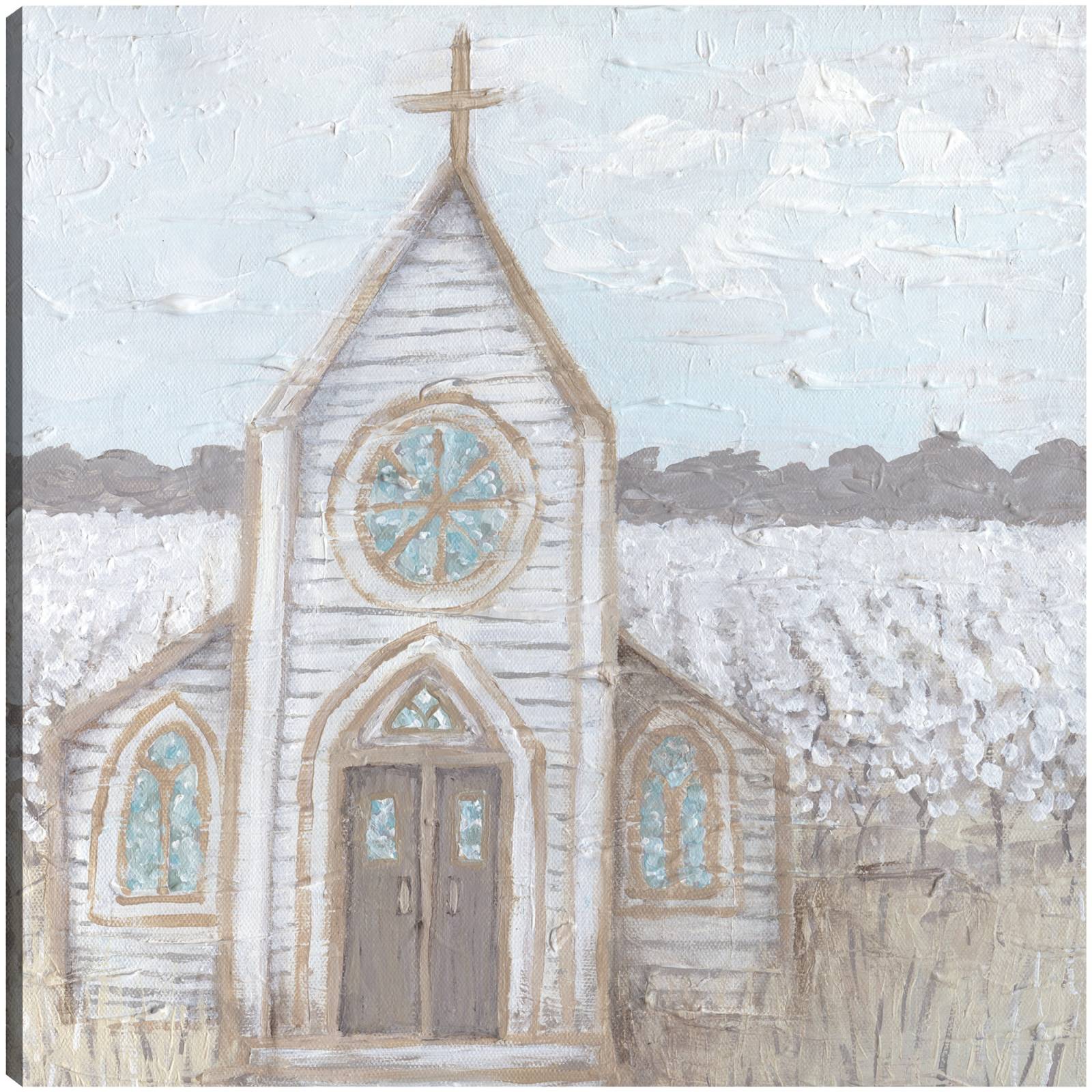 Cuadro Decorativo Granja Bosquejo Iglesia