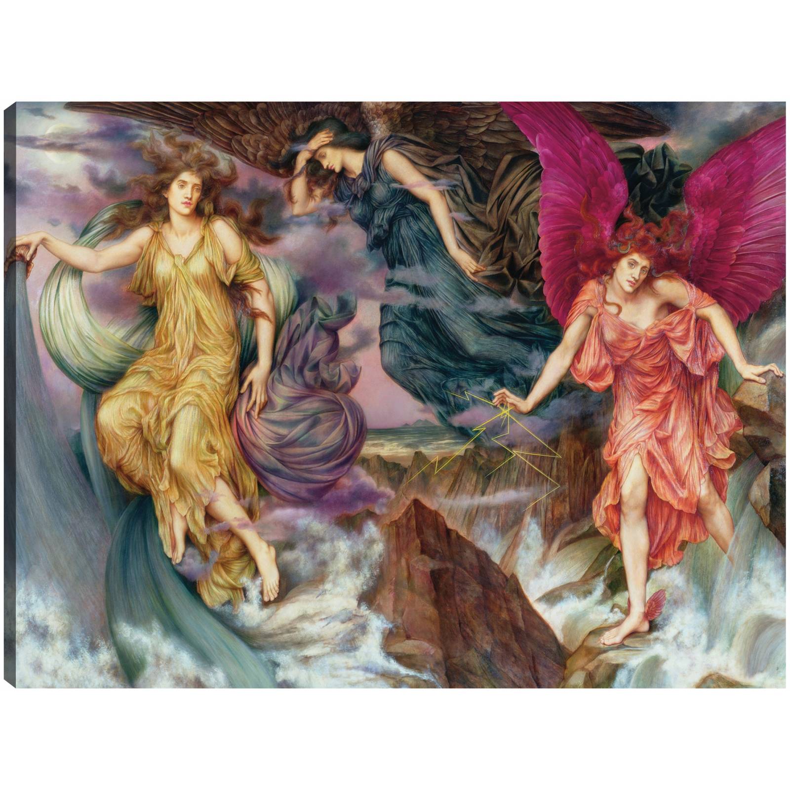 Cuadro Decorativo Los espiritus de la tormenta por Evelyn De Morgan