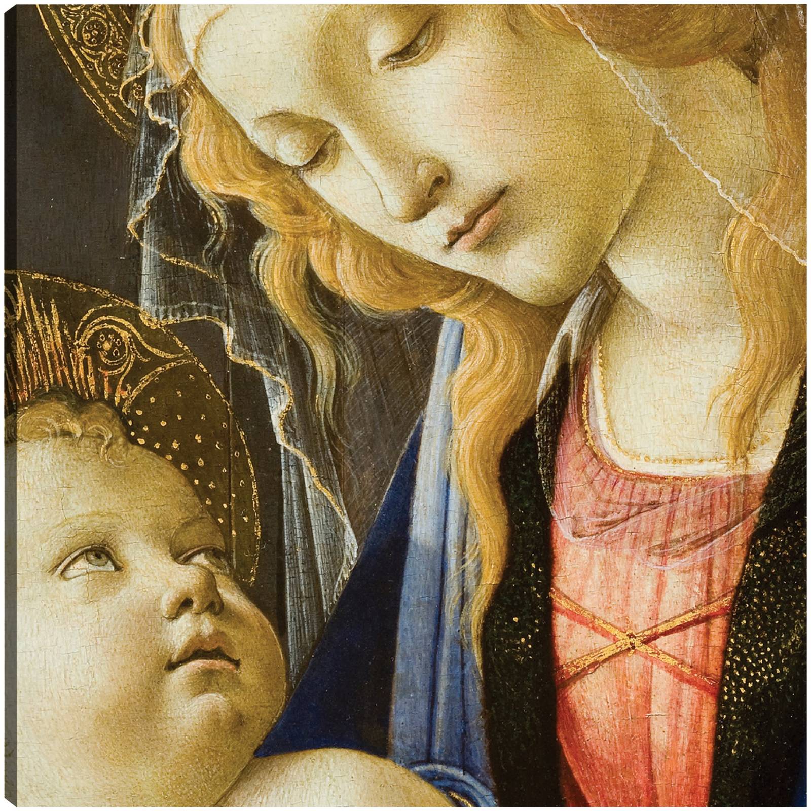 Cuadro Decorativo Sandro Botticelli Detalle de La Virgen y el Nino
