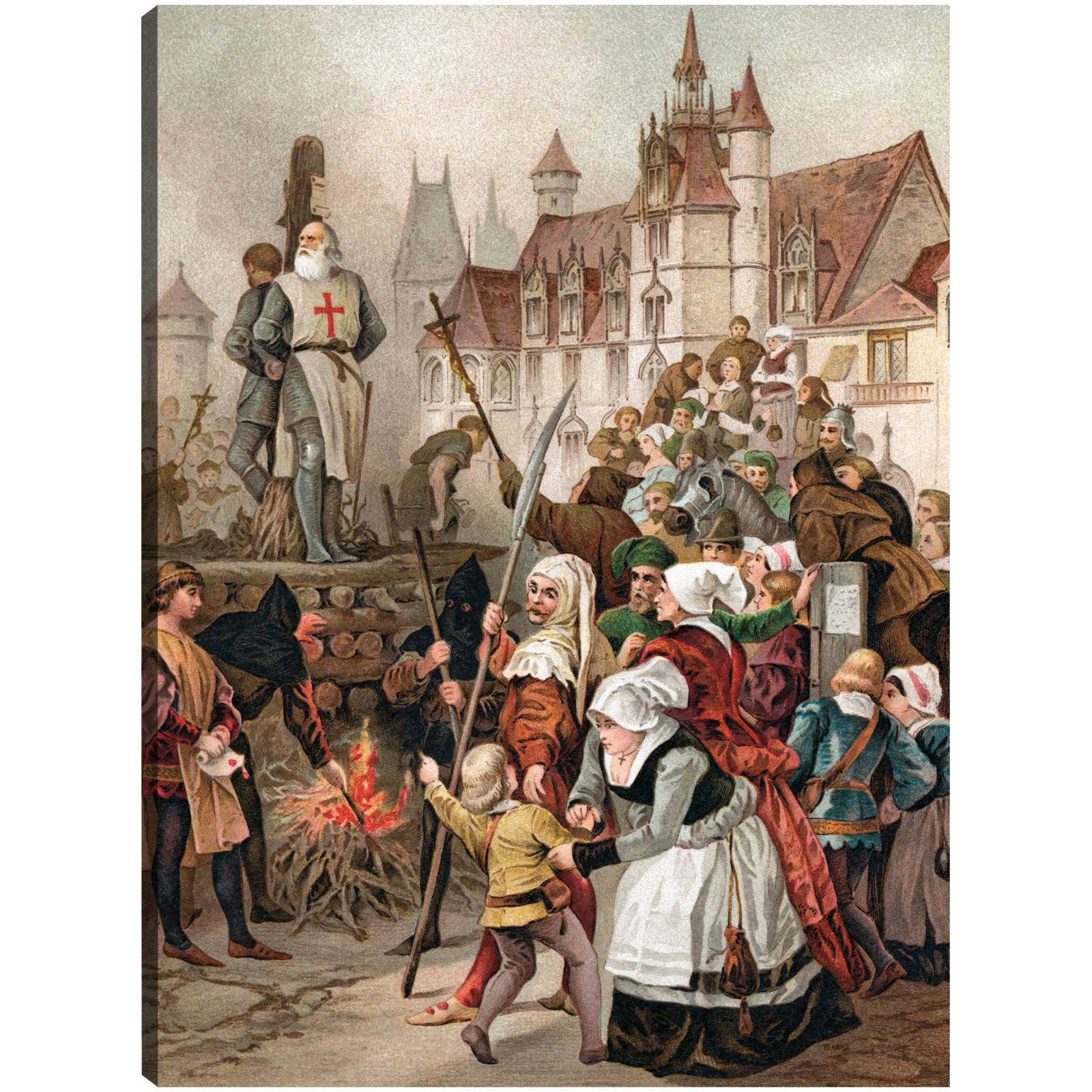 Cuadro Decorativo Aldeanos medievales