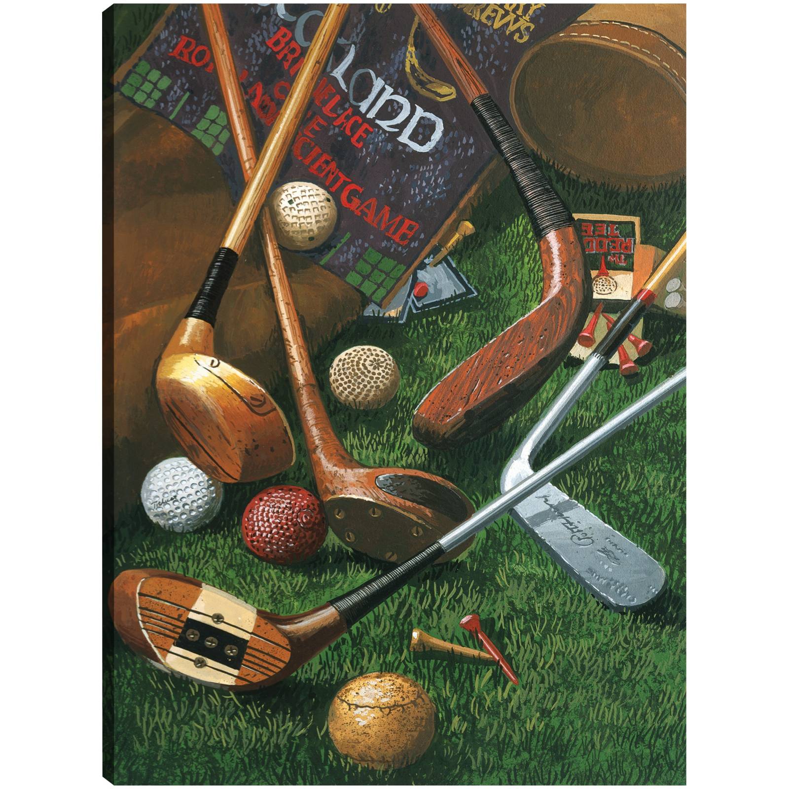 Cuadro Decorativo Antigüedades de golf