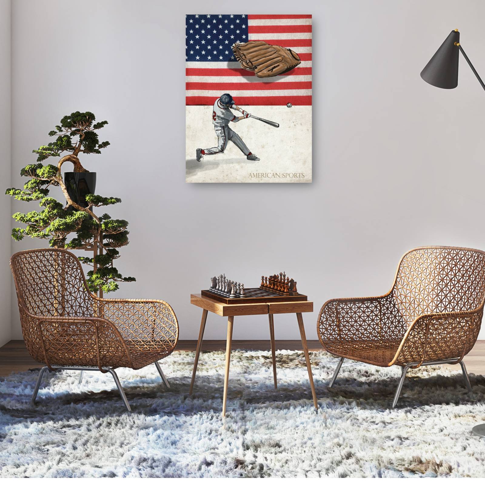 Cuadro Decorativo Deportes Americanos Beisbol