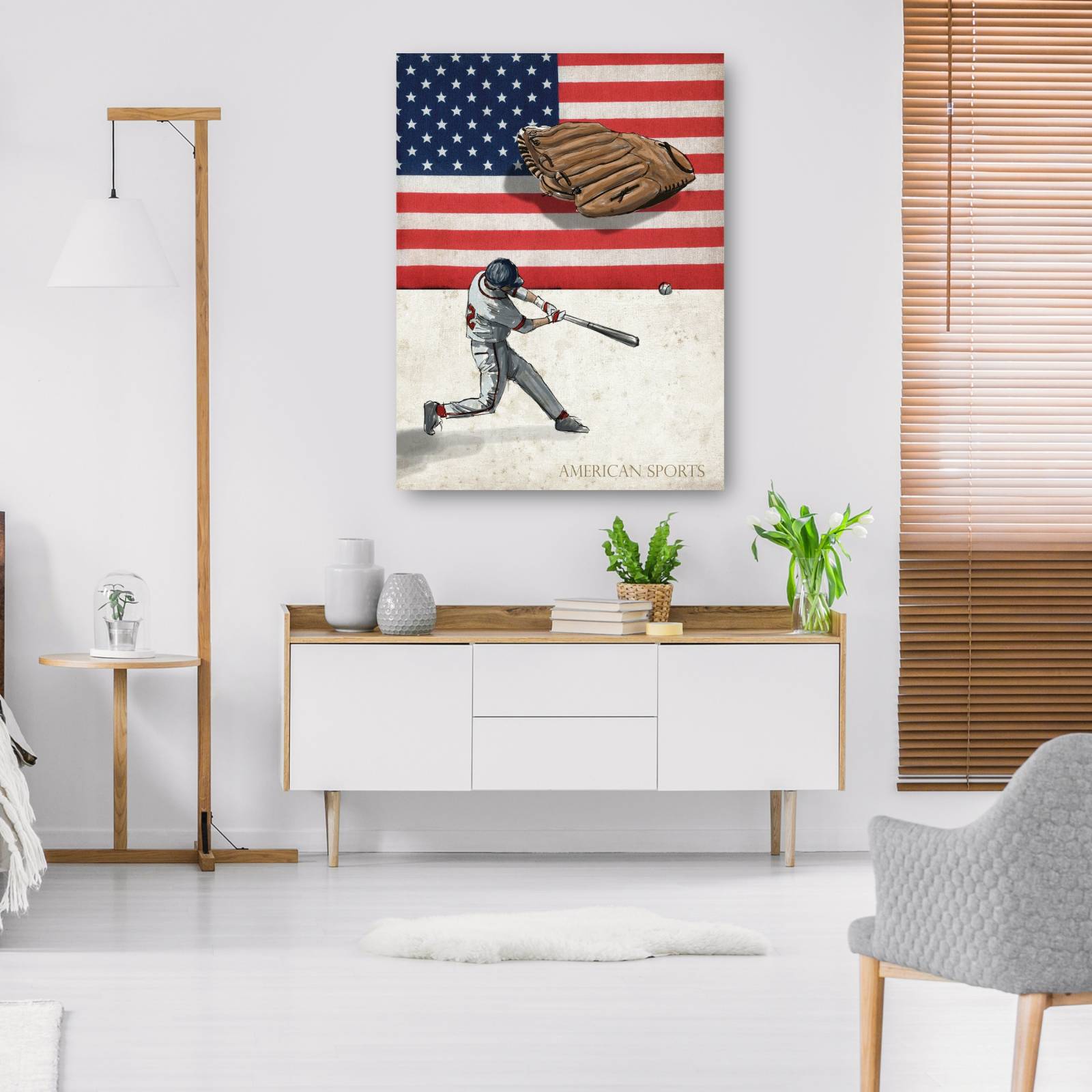 Cuadro Decorativo Deportes Americanos Beisbol