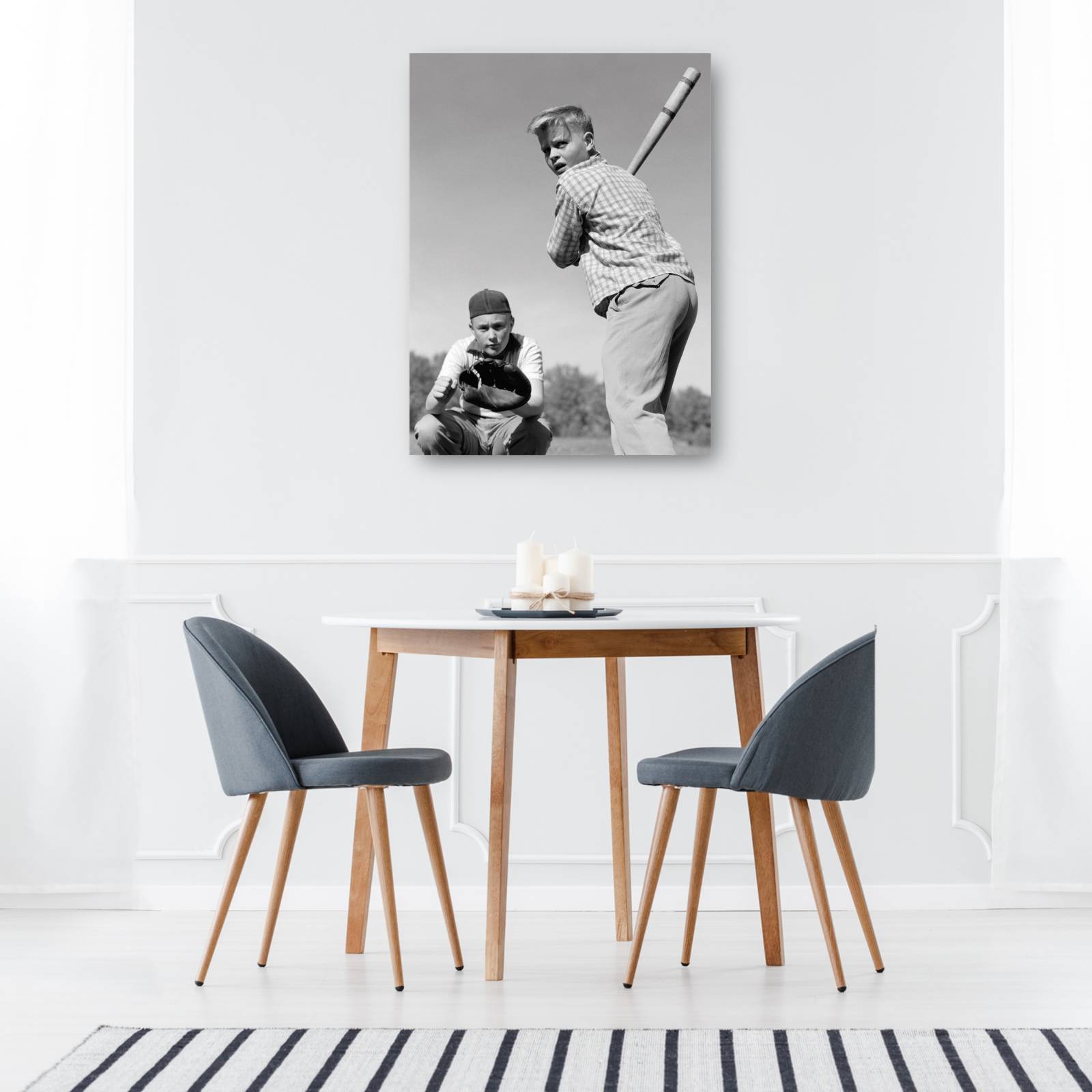 Cuadro Decorativo Receptor de beisbol vintage