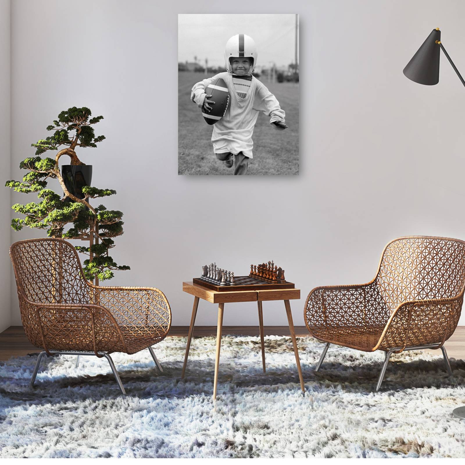 Cuadro Decorativo Joven mariscal de campo