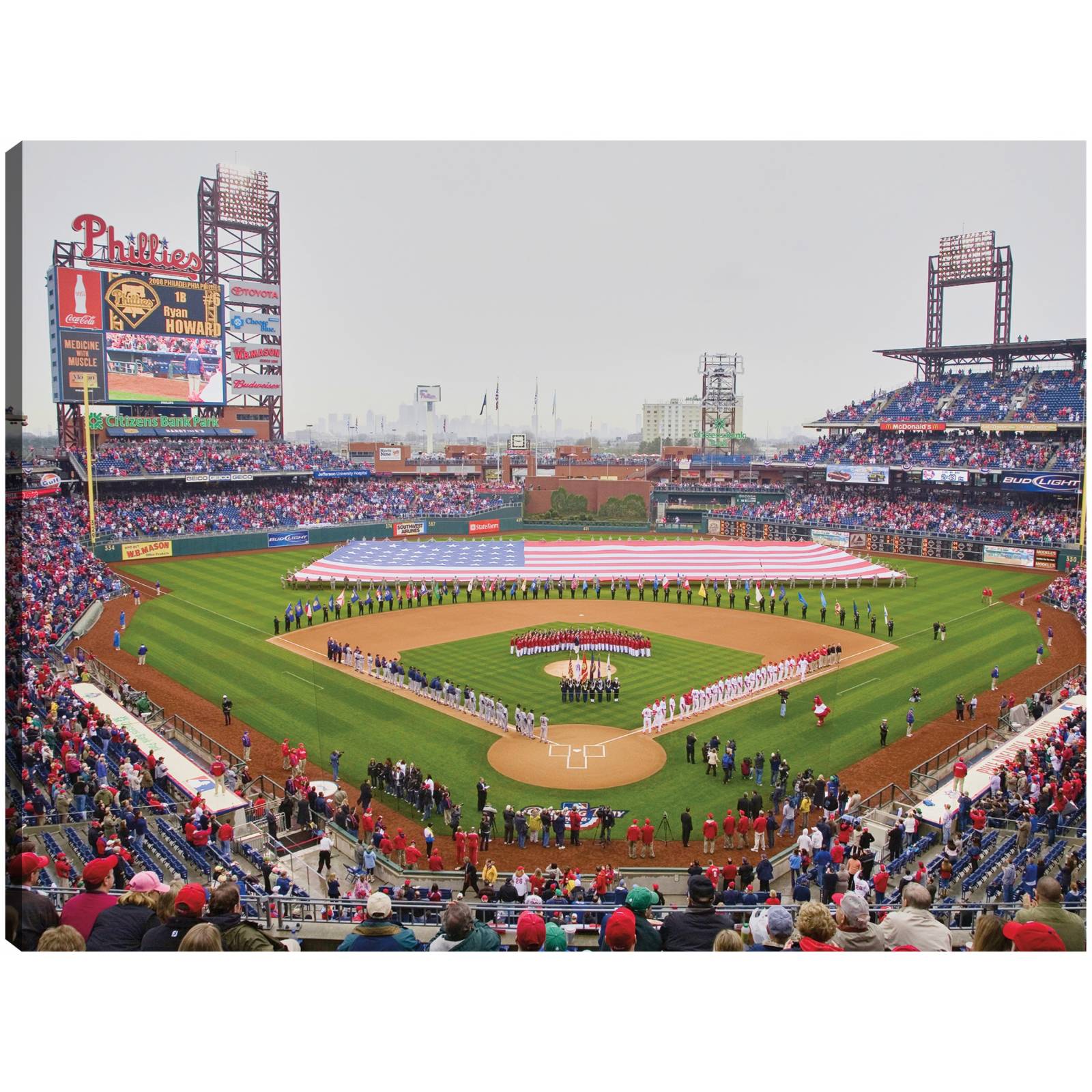 Cuadro Decorativo Ceremonia del Dia de Apertura de los Phillies