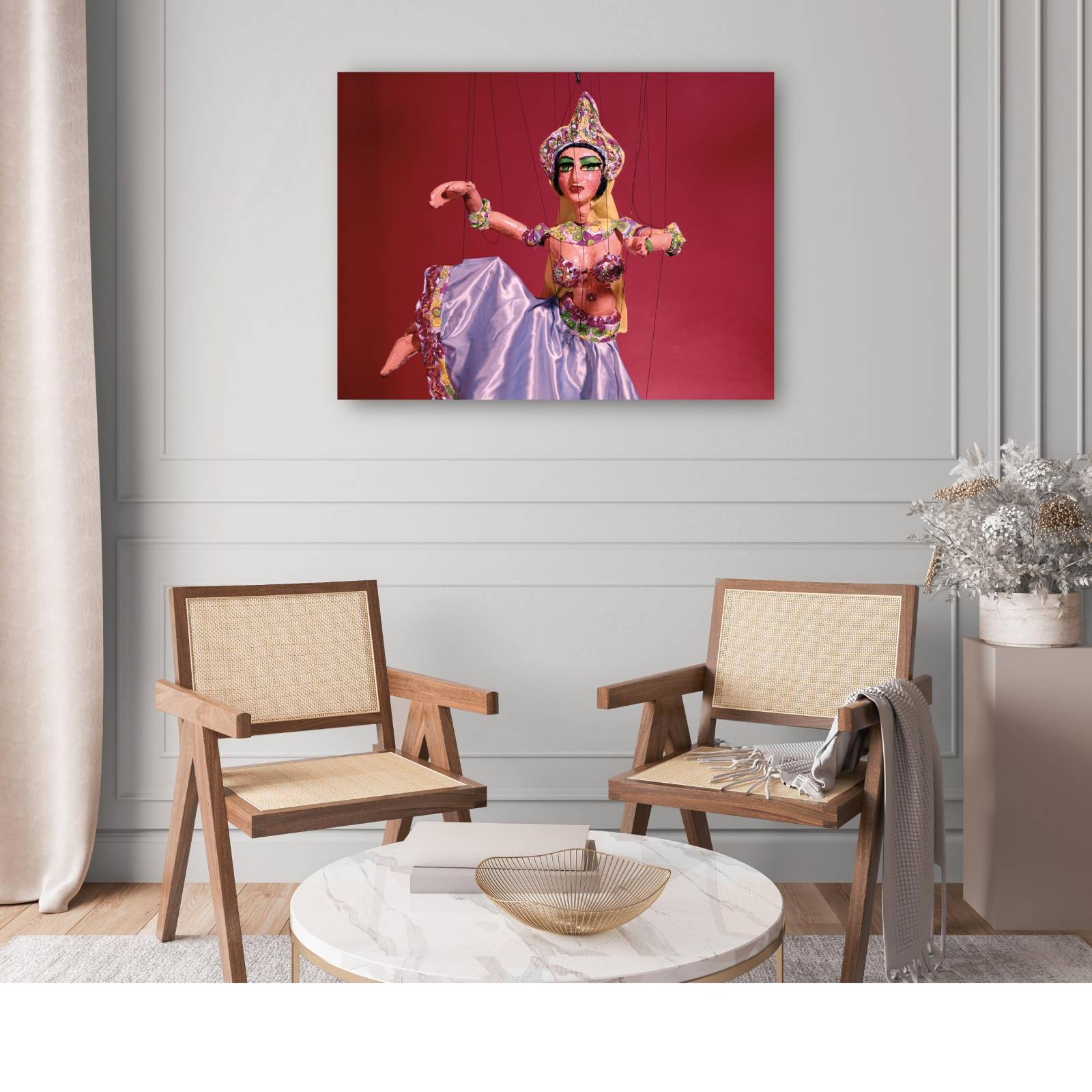 Cuadro Decorativo Titere de bailarina del vientre