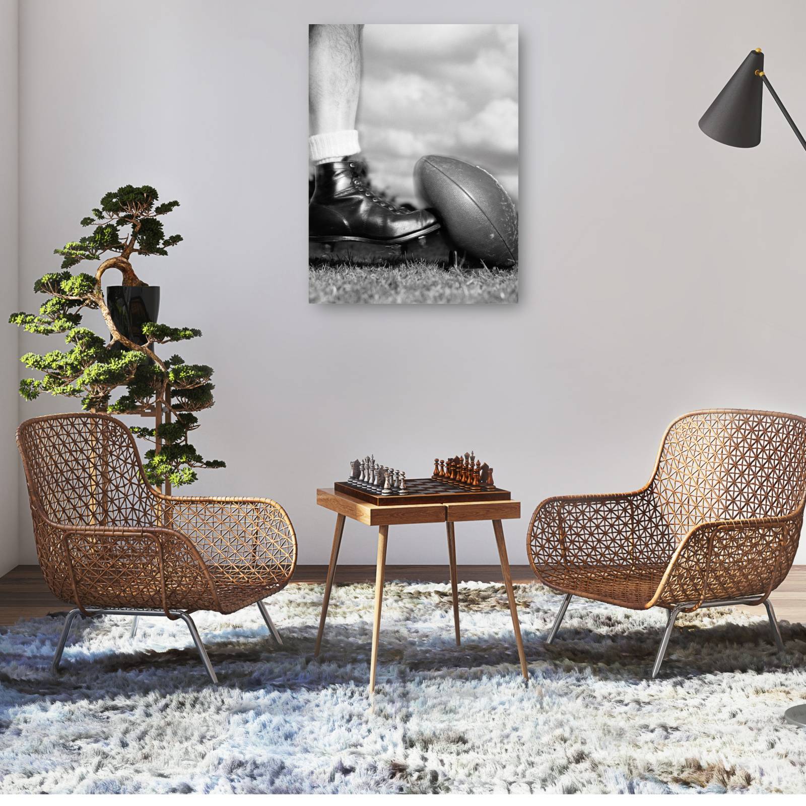 Cuadro Decorativo Ir a por el saque de gol