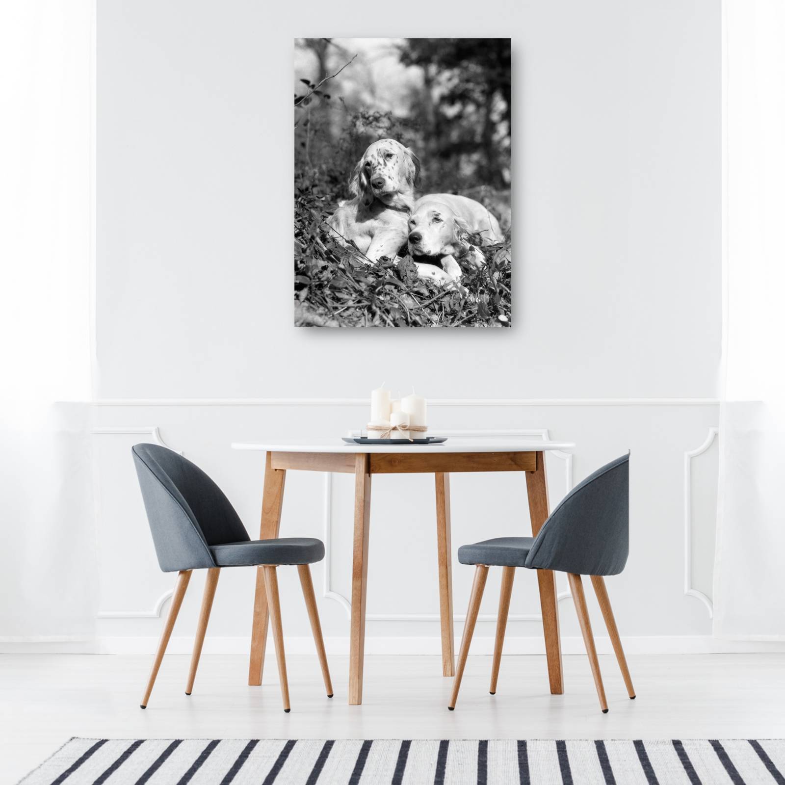 Cuadro Decorativo Setter de ingles de verano