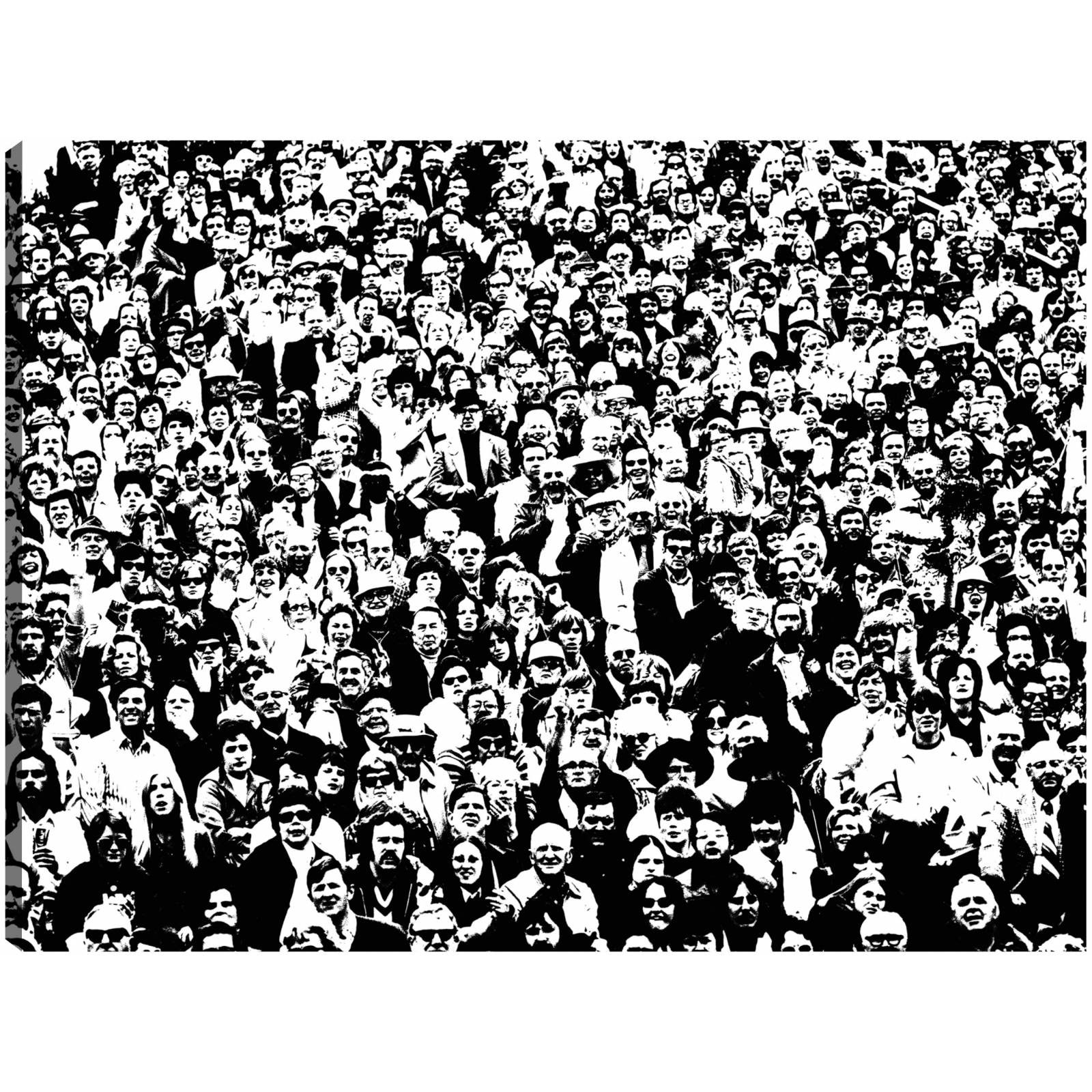 Cuadro Decorativo Publico en el estadio retro