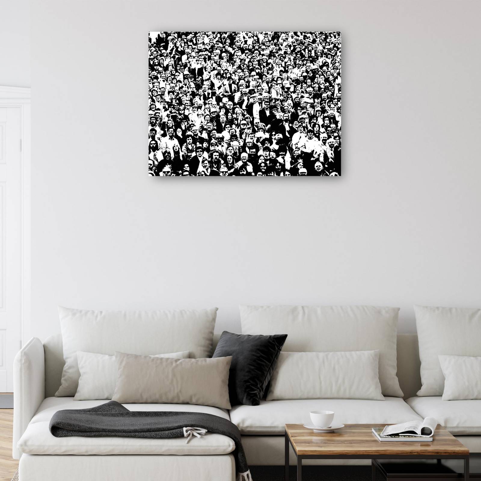 Cuadro Decorativo Publico en el estadio retro