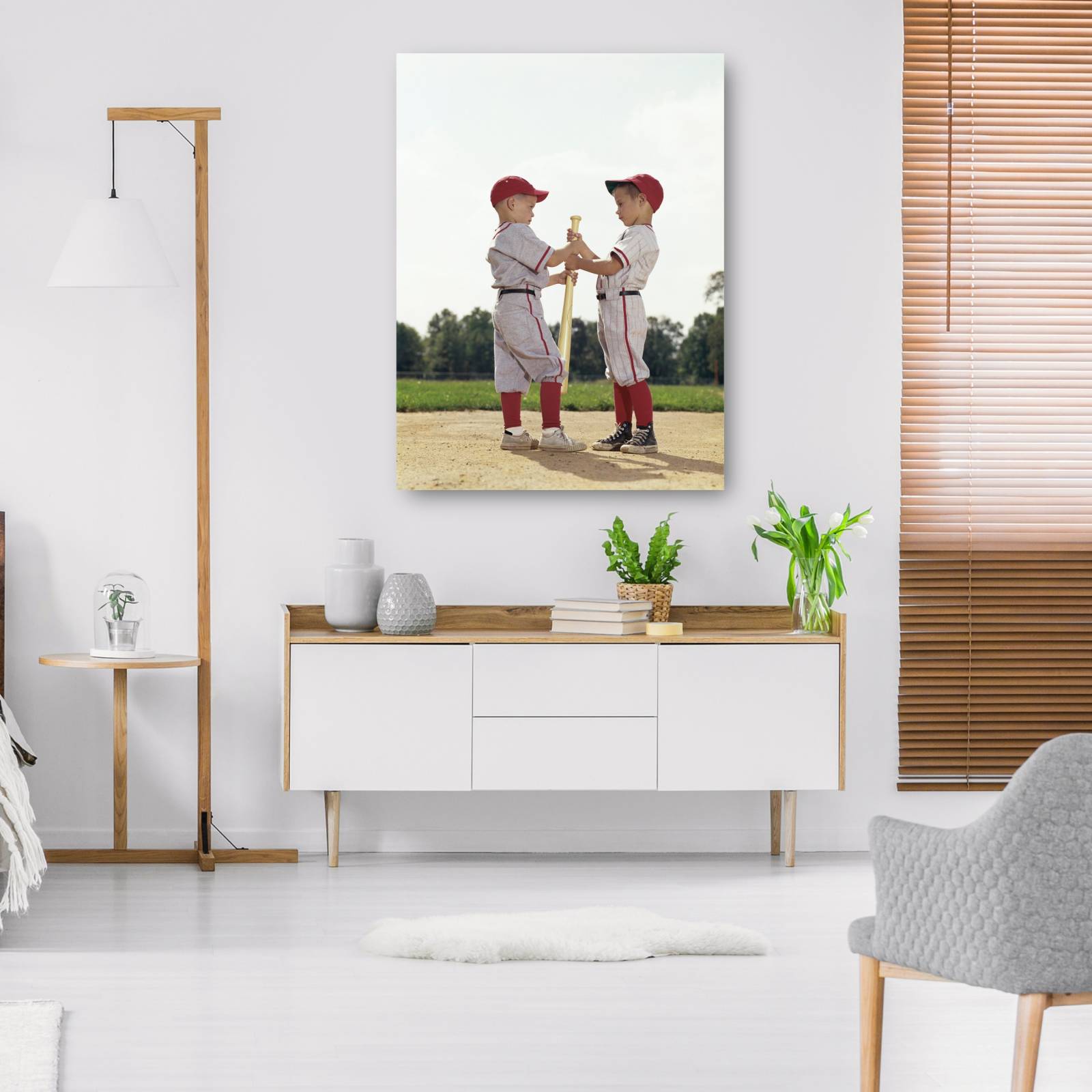 Cuadro Decorativo Retro Beisbol Chicos