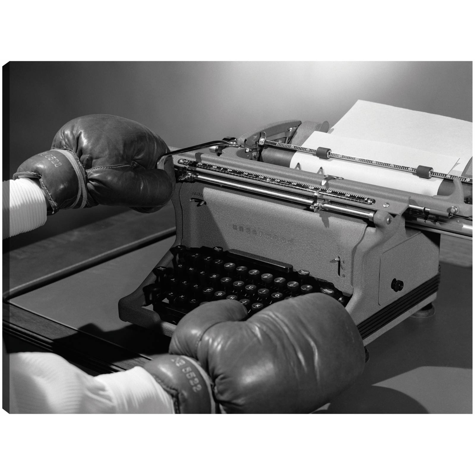 Cuadro Decorativo Boxeo Mecanografia