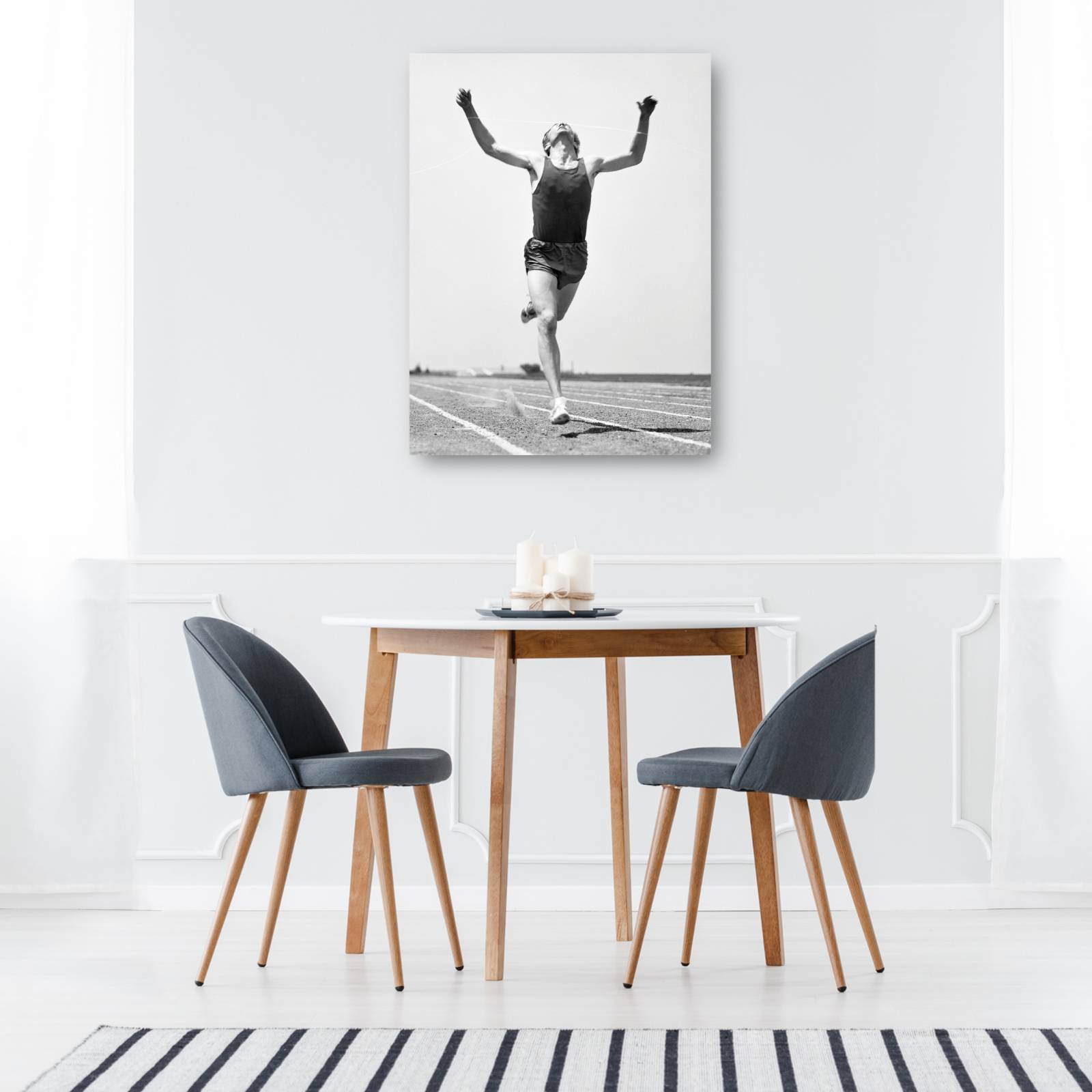 Cuadro Decorativo Retro Running Race Win