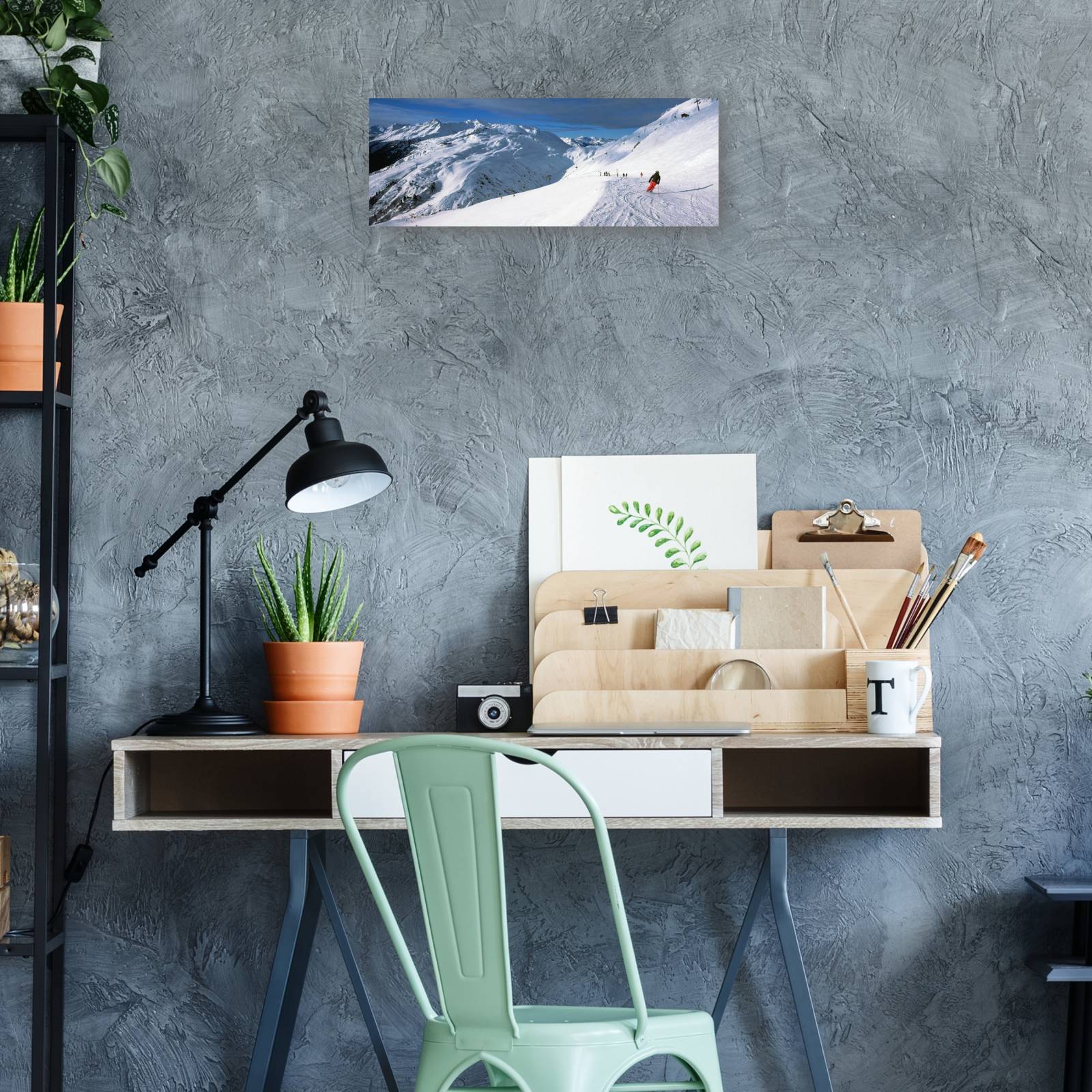 Cuadro Decorativo Pista de esqui austriaca