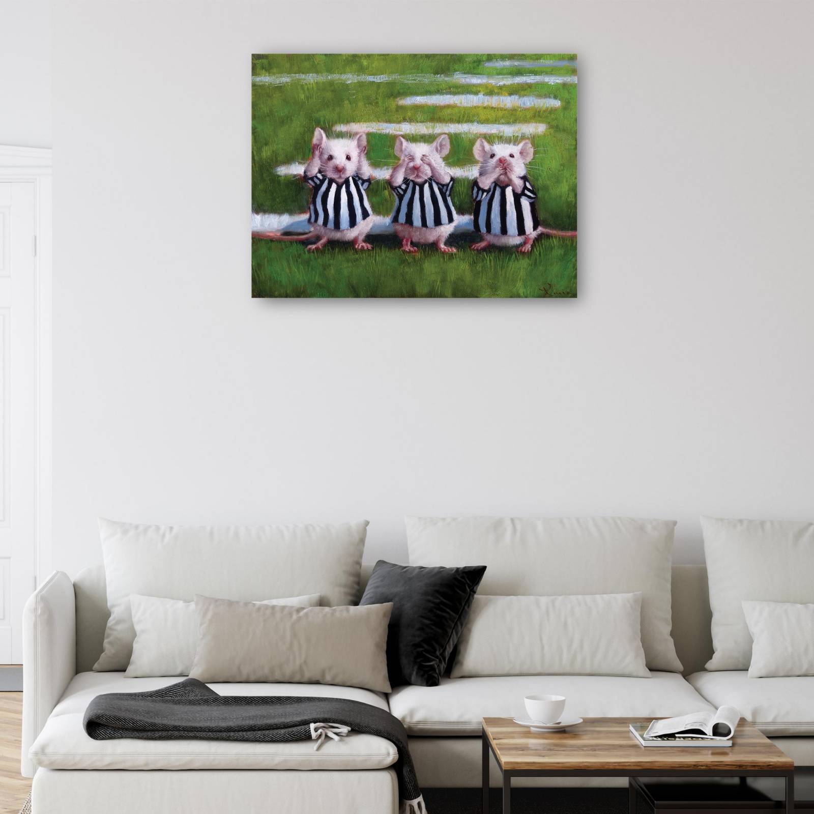 Cuadro Decorativo Tres ratones ciegos